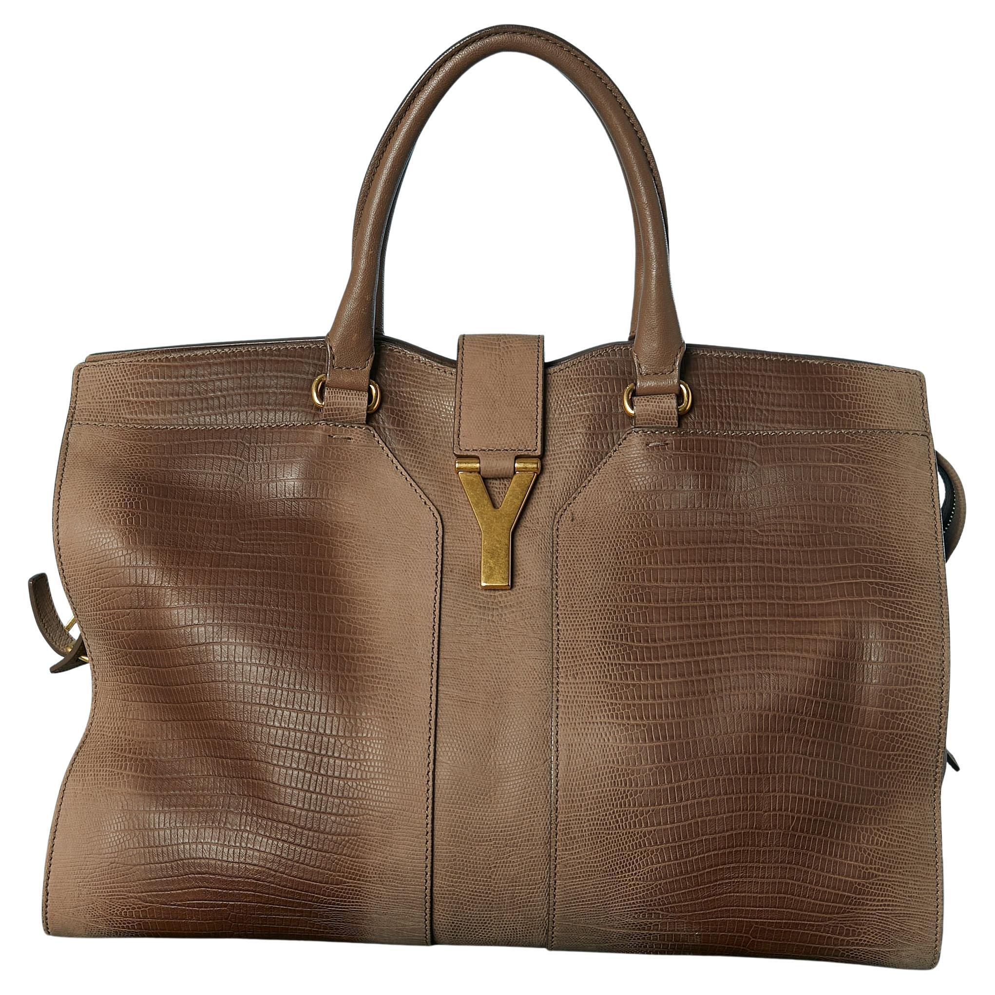 Yves Saint Laurent モンバサ ブラウン レザー 2000s