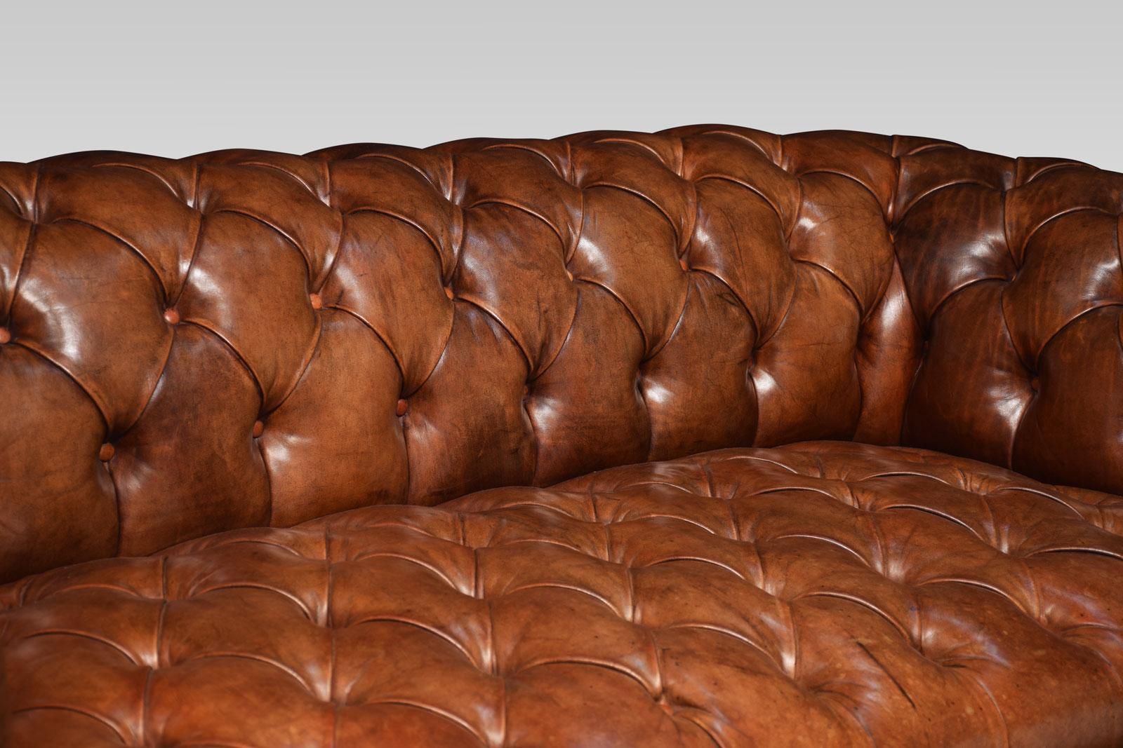 Brown Leather Chesterfield 2