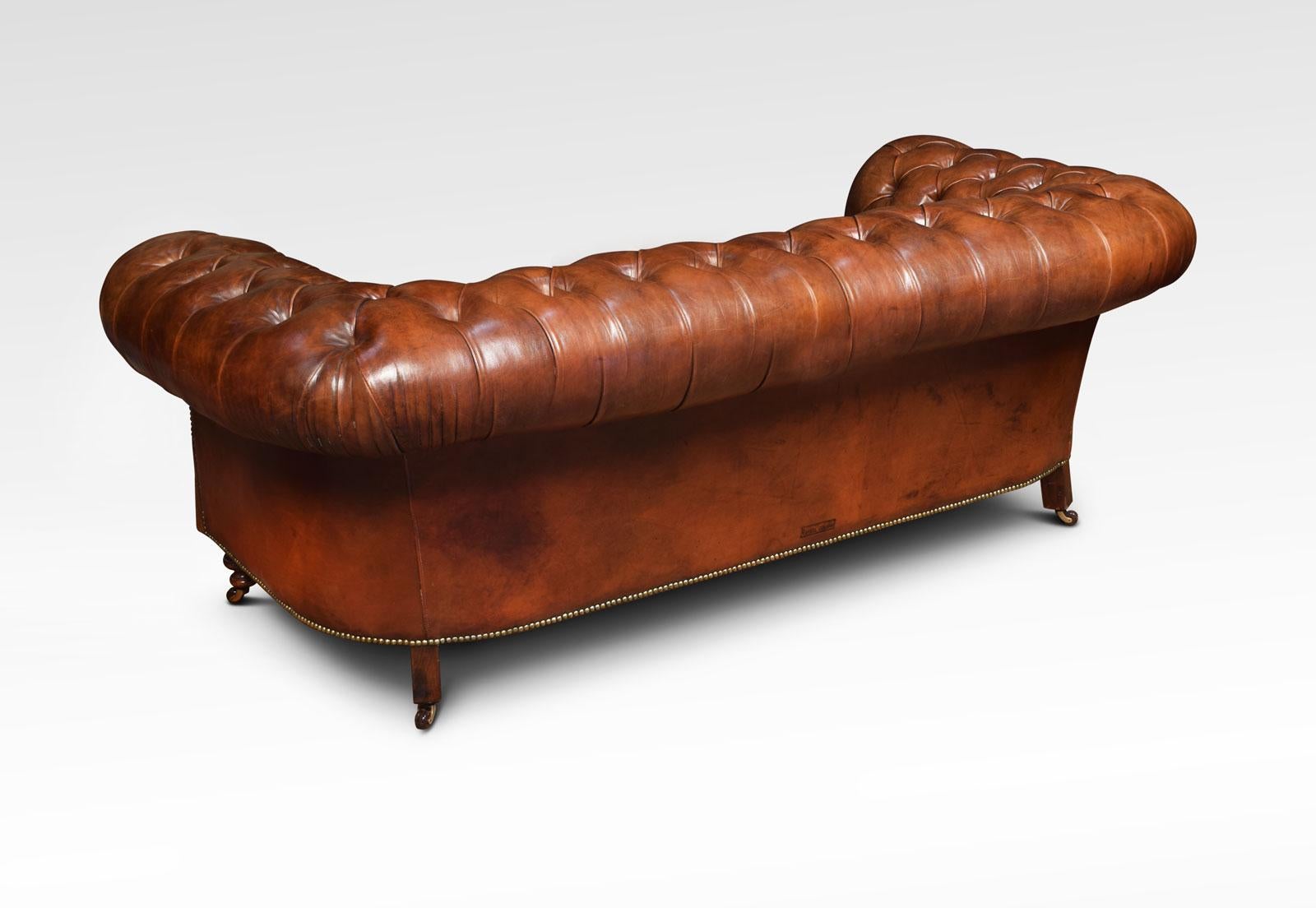 Brown Leather Chesterfield 3