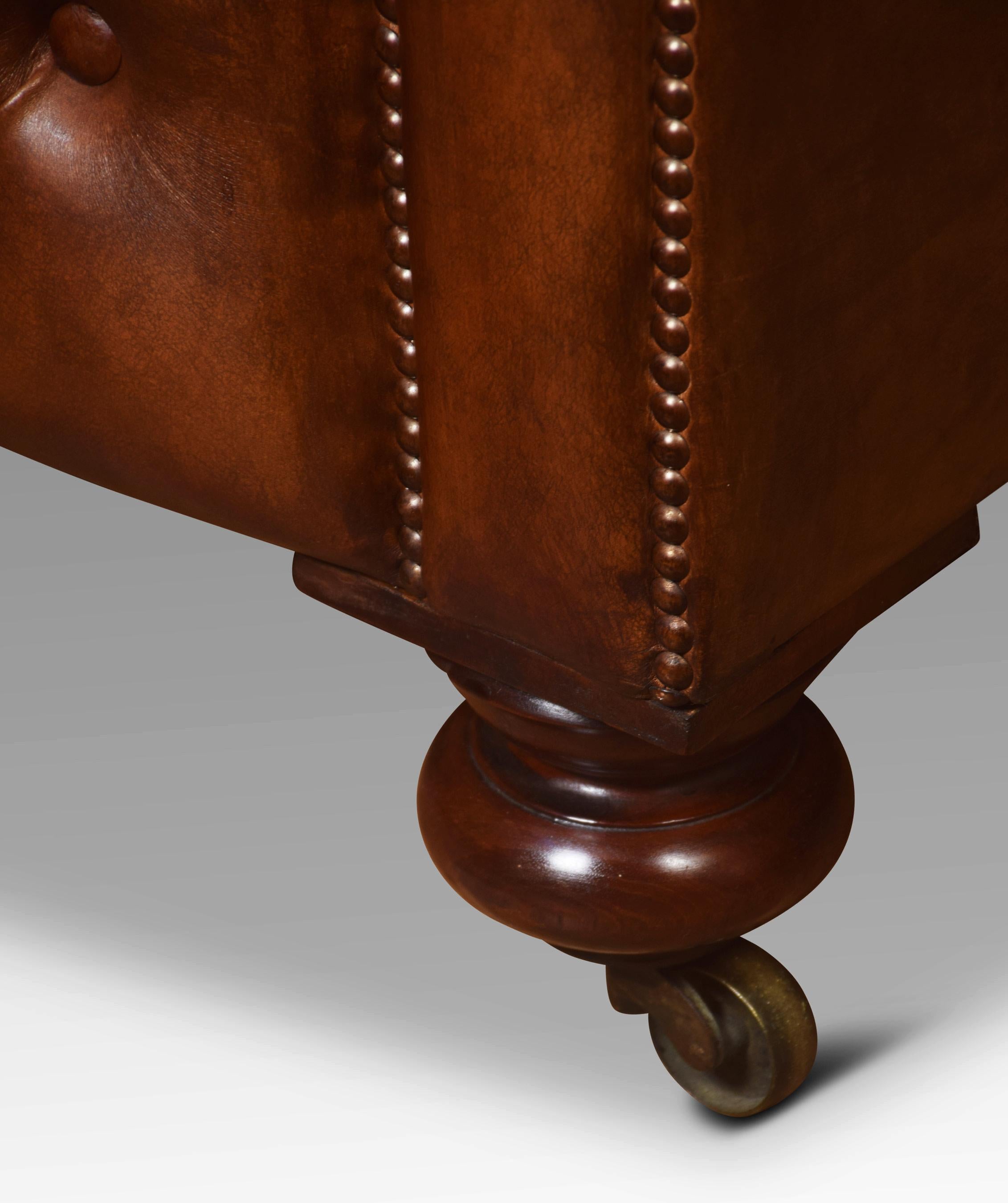 Brown Leather Chesterfield 3