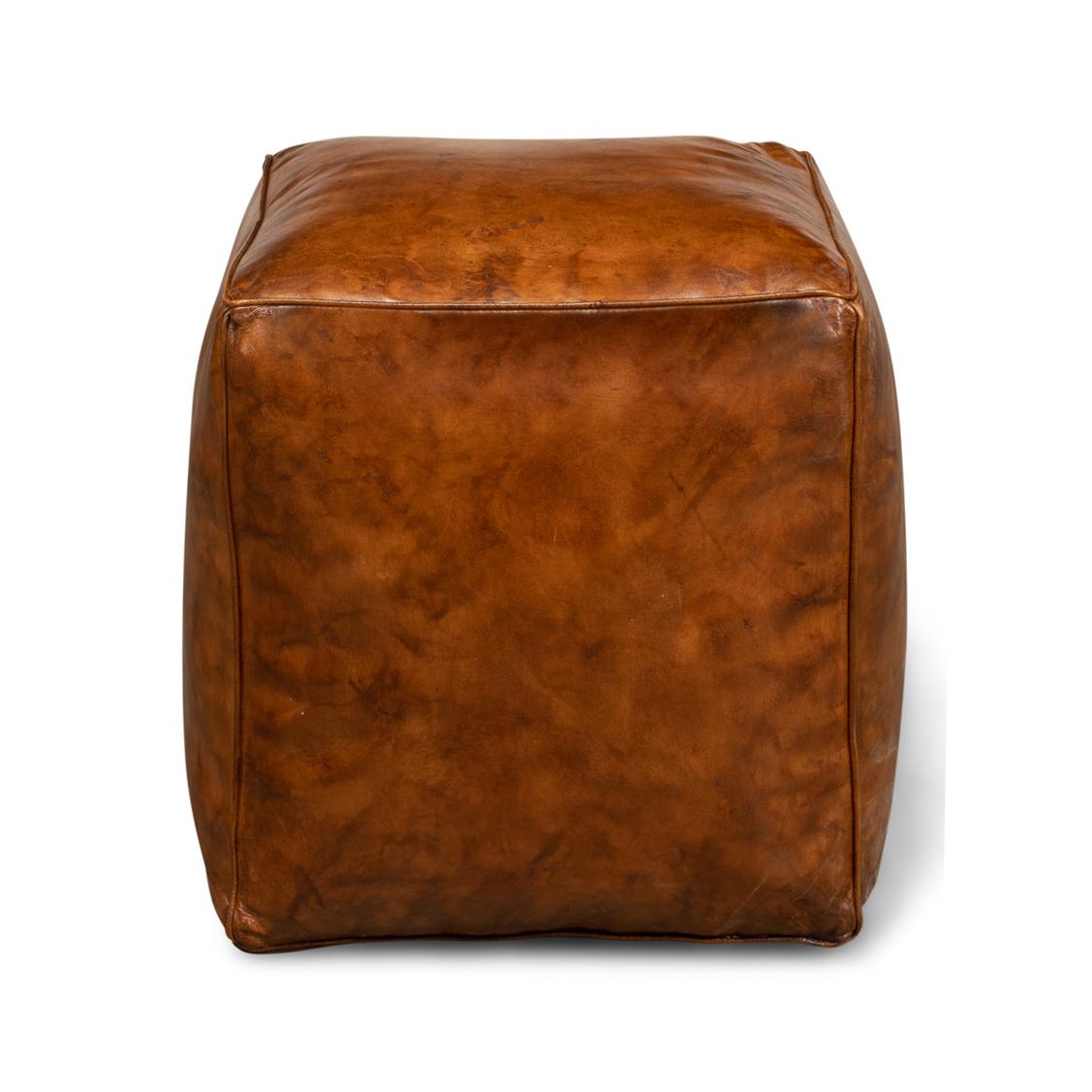 A perfect embodiment of comfort and sophistication. This piece is expertly crafted with its wooden structure while elegantly enveloped in luxurious brown leather. Its design speaks volumes of transitional elegance, seamlessly blending into various