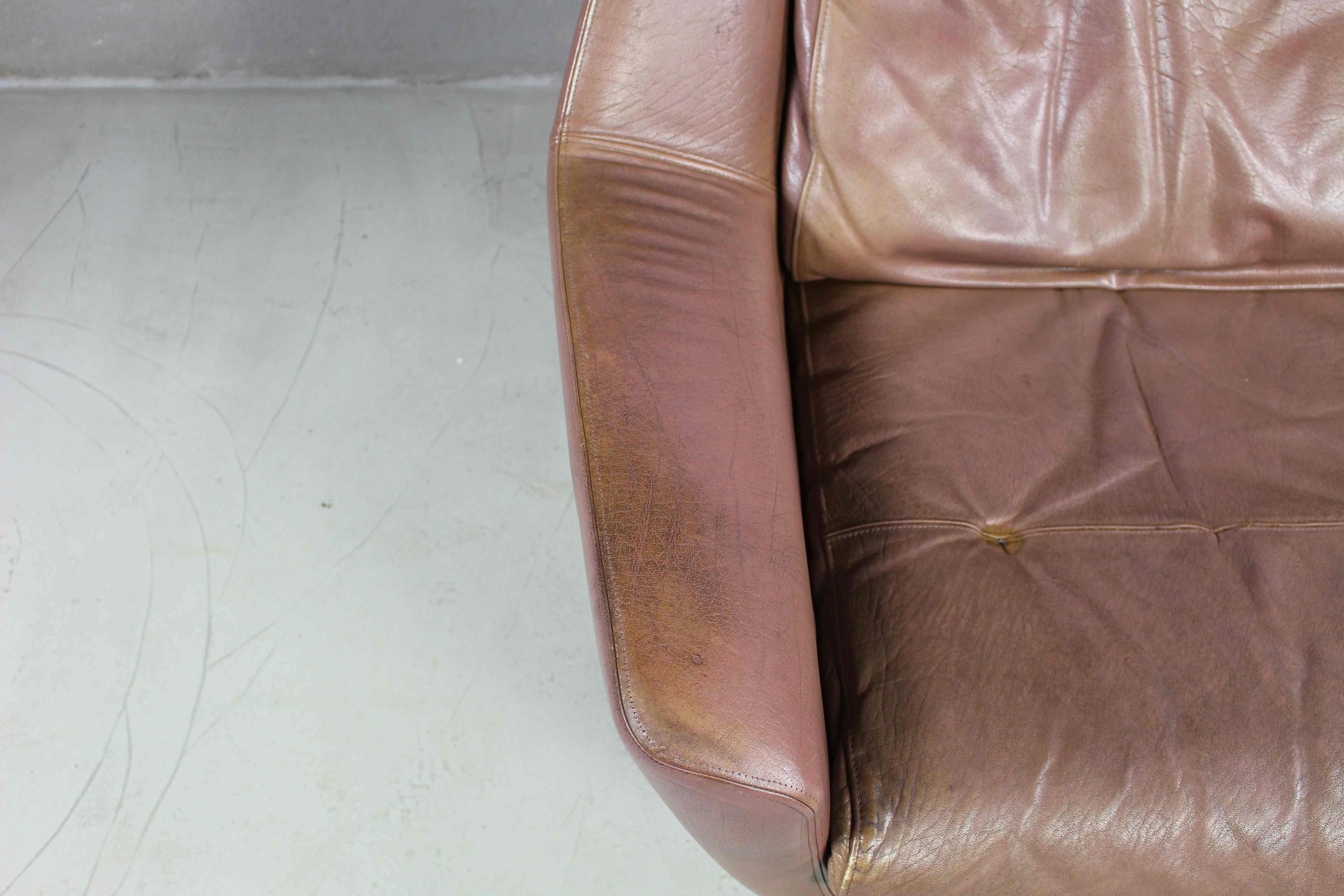 Brown Leather Danish Erhardsen & Andersen Lounge Chair, 1960s For Sale 1