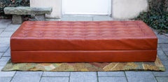 Brown Leather Daybed by Kill International Attributed to Horst Brüning