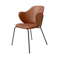 Chaise Lassen en cuir brun par Lassen