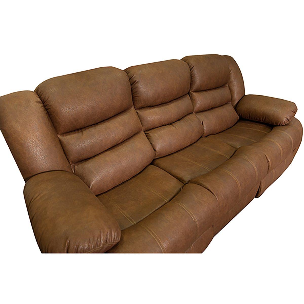 Brown Leather Living Room Set '4 Pieces', 20th Century For Sale 2