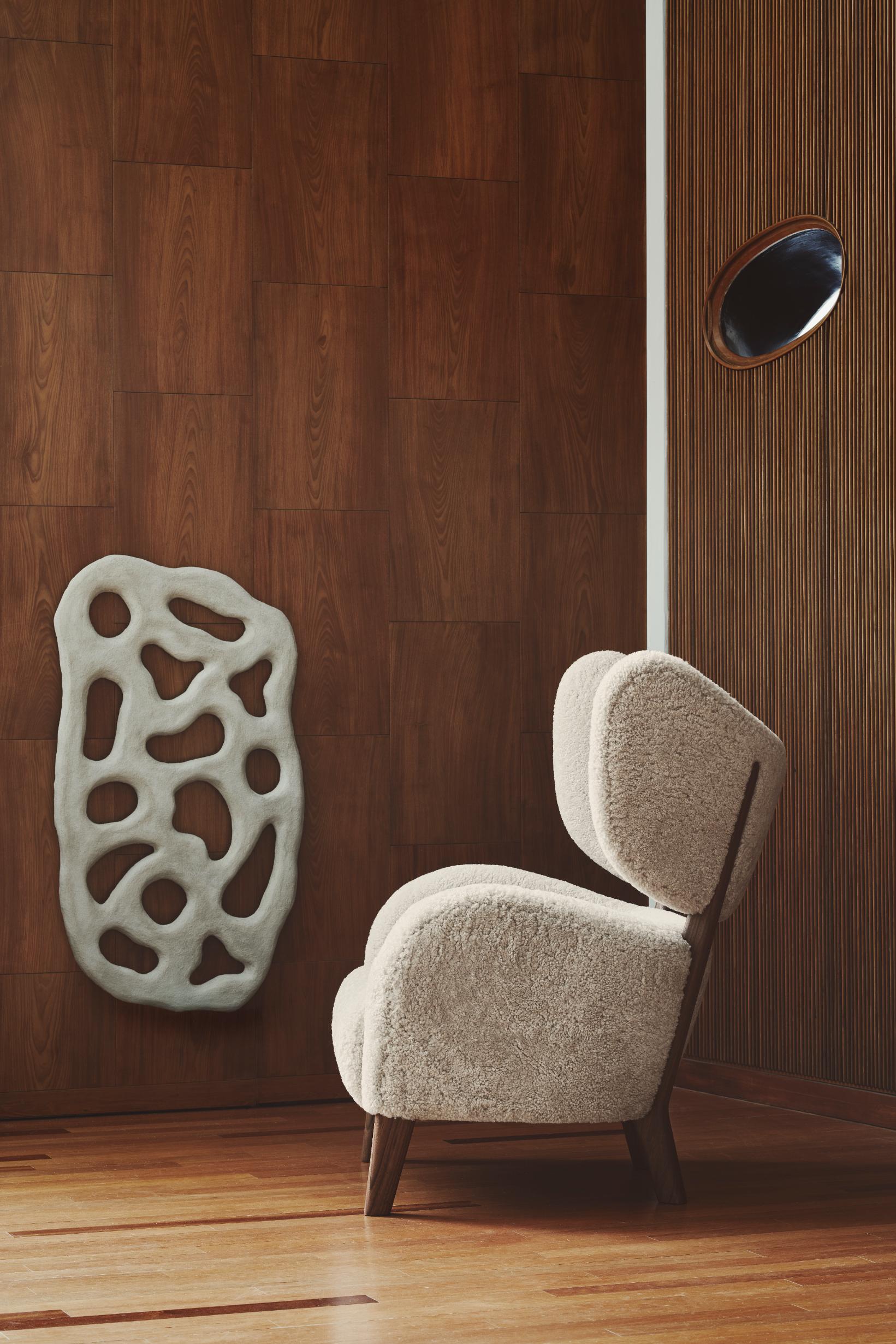 Braunes Leder Eiche Natur My Own Chair Loungesessel von Lassen (Sonstiges) im Angebot