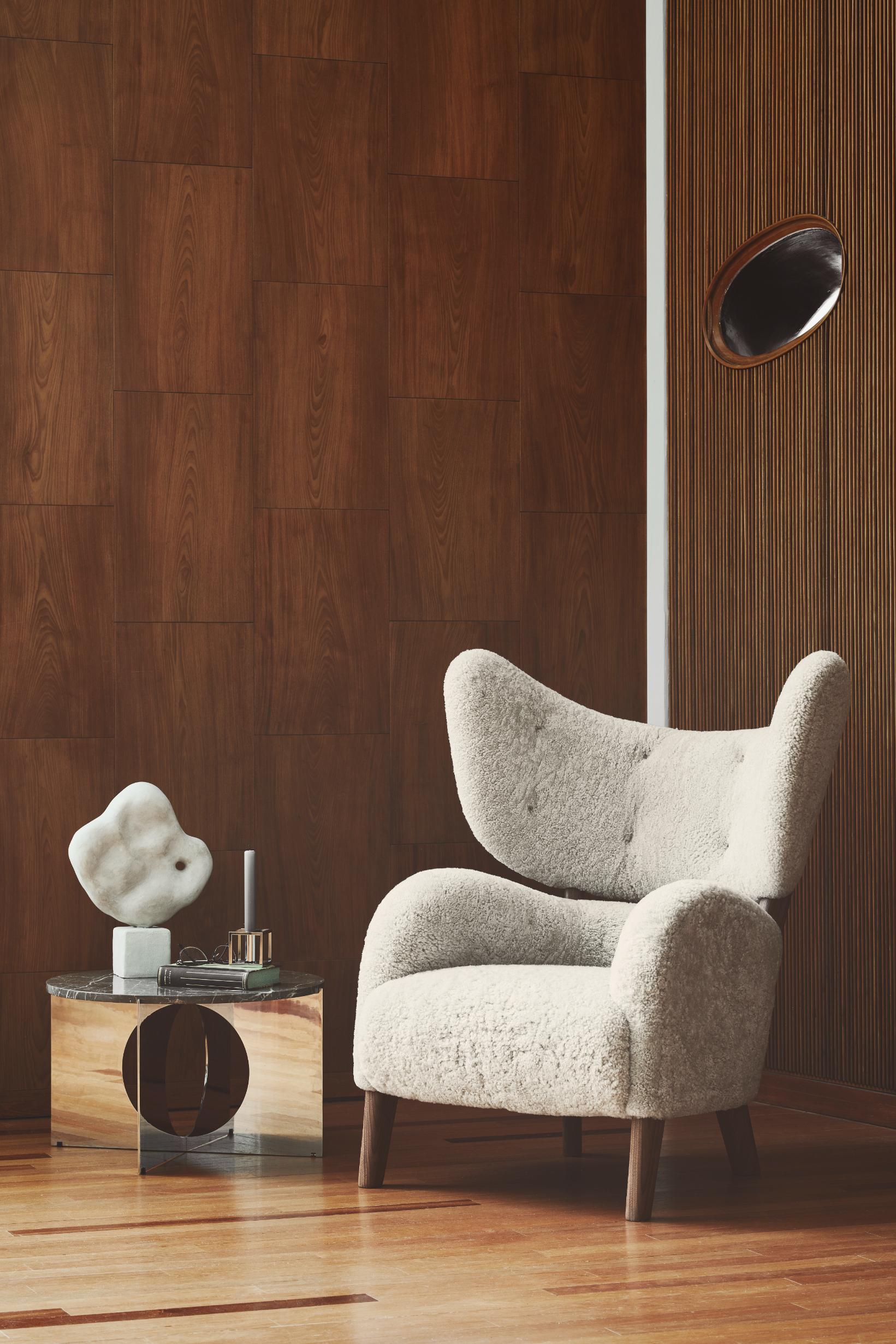 Braunes Leder Eiche Natur My Own Chair Loungesessel von Lassen im Zustand „Neu“ im Angebot in Geneve, CH
