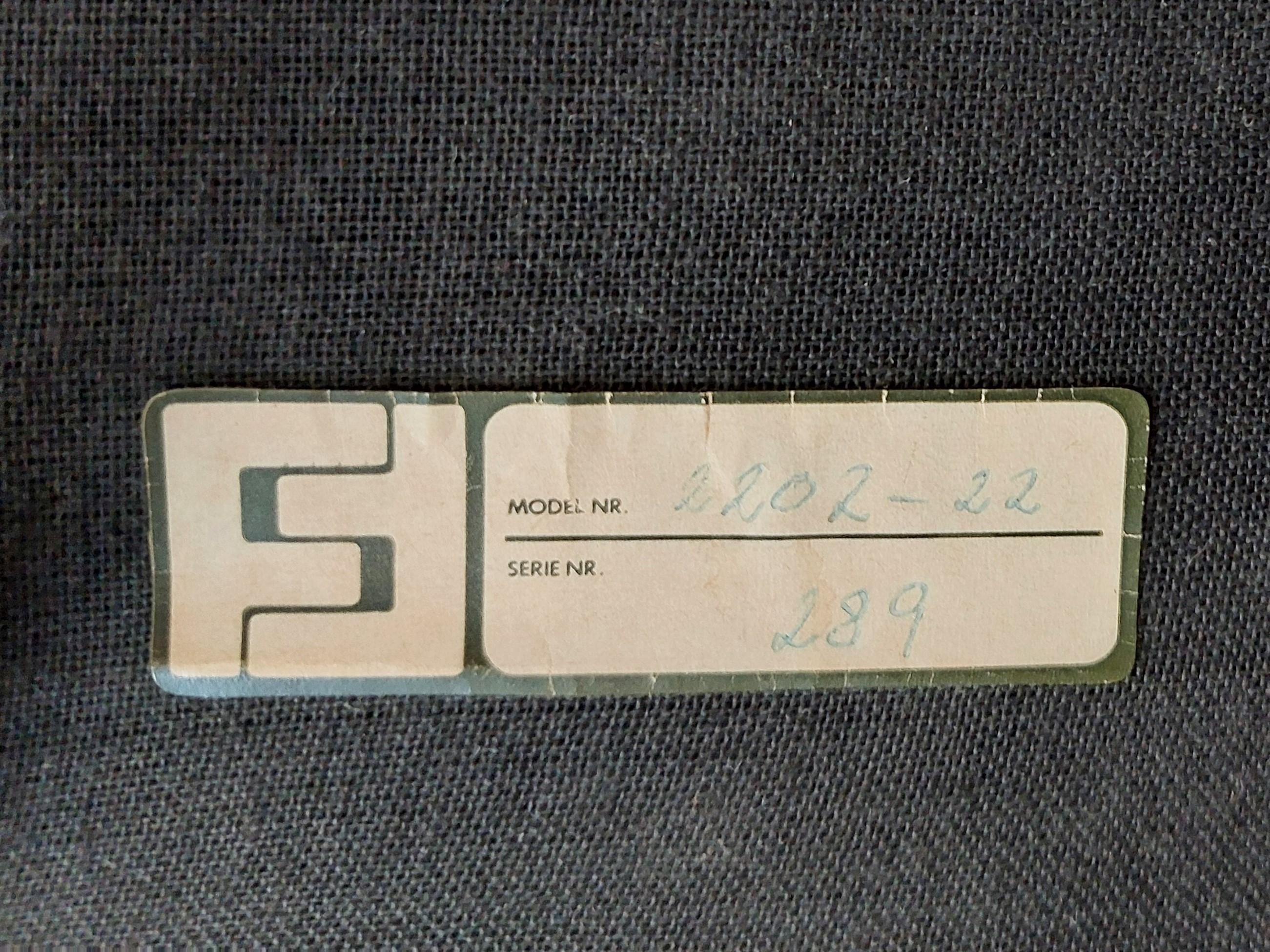 Metà XX secolo Pouf in pelle marrone di Børge Mogensen per Fredericia, Danimarca 1963 in vendita