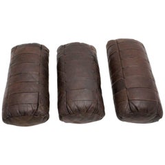 Brown Leather Pillows by De Sede, Switzerland, 1970s