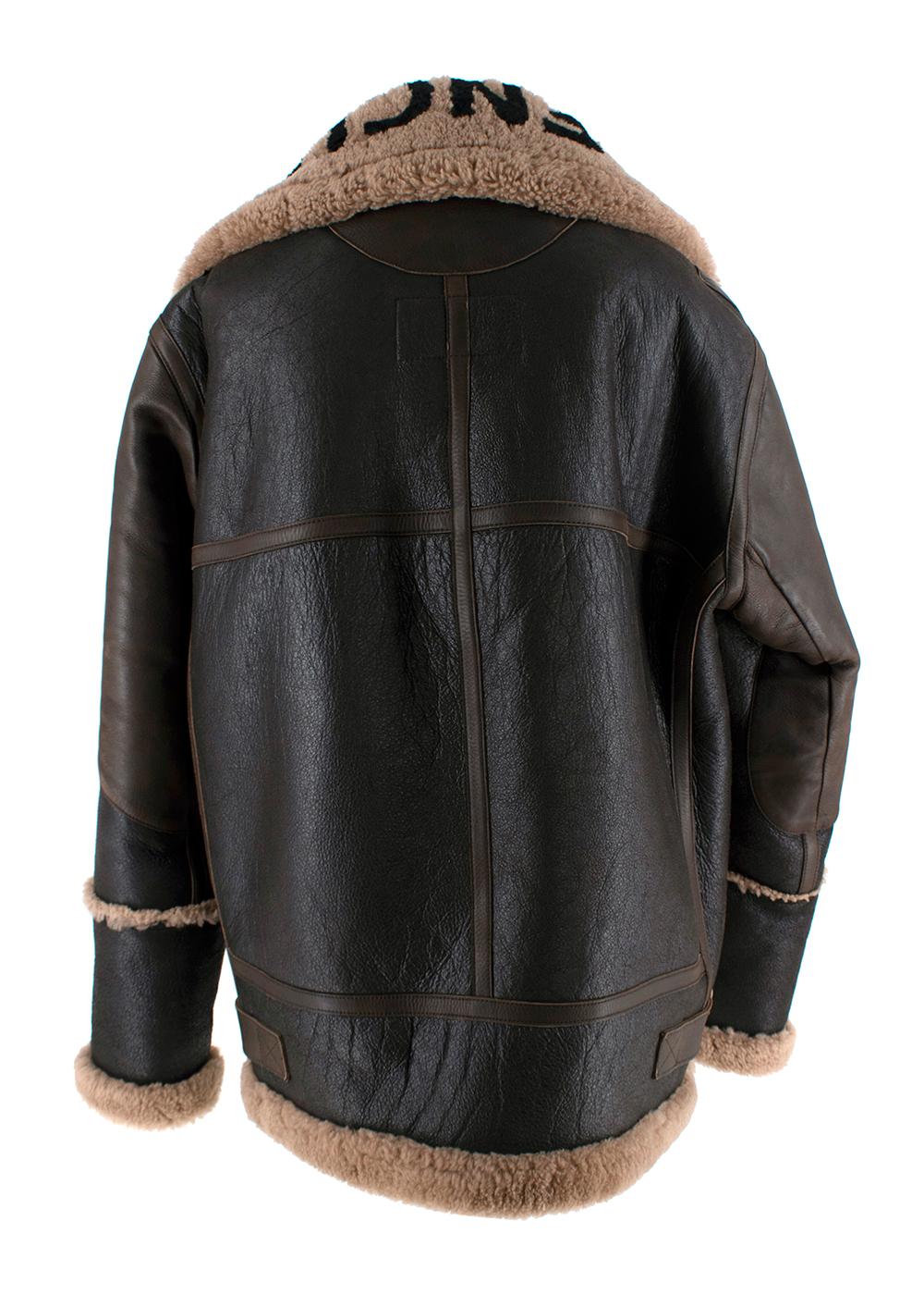 brown aviator jacket