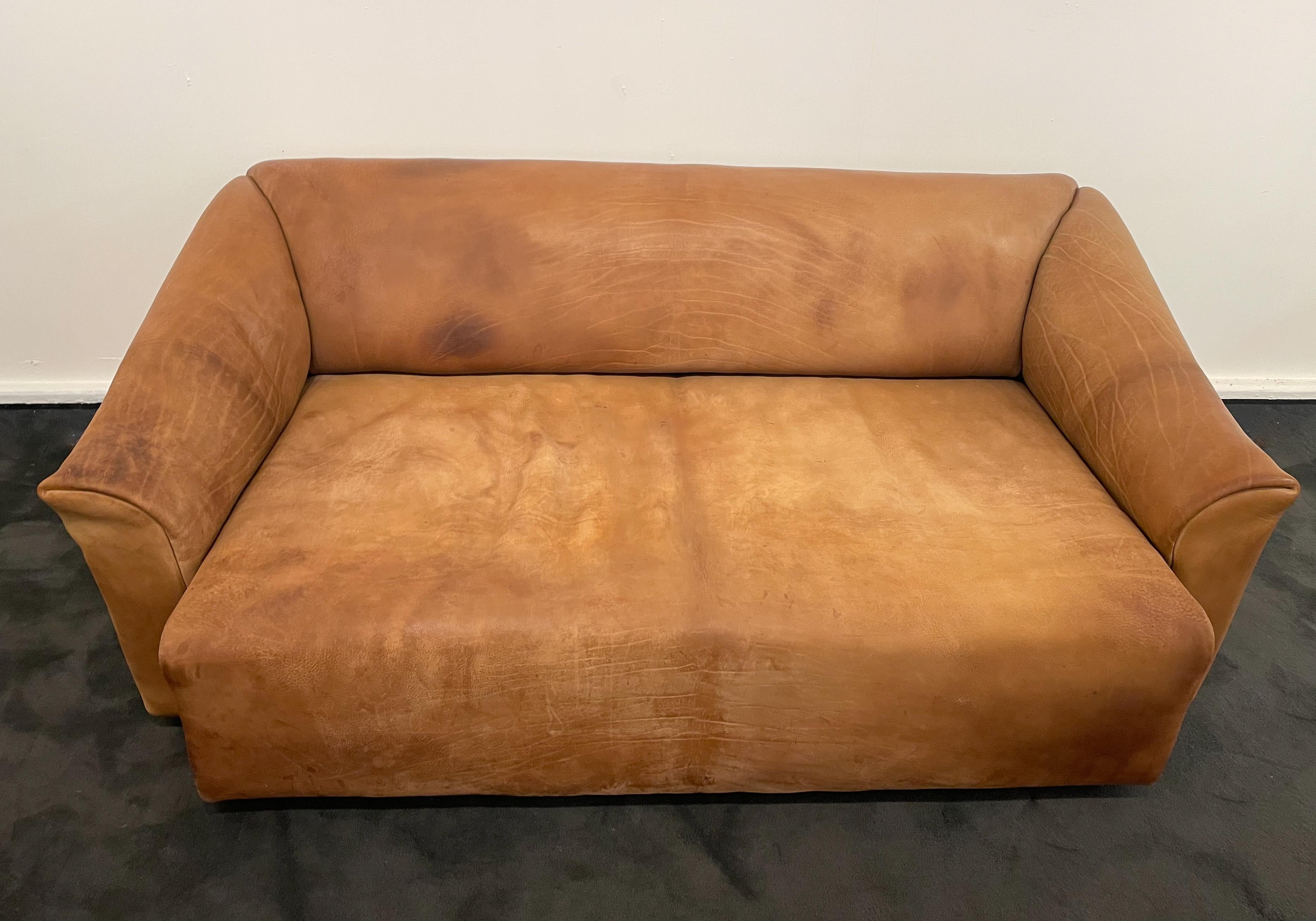 Late 20th Century Brown Leather Sofa Model DS47 De Sede, Switzerland, 1970s