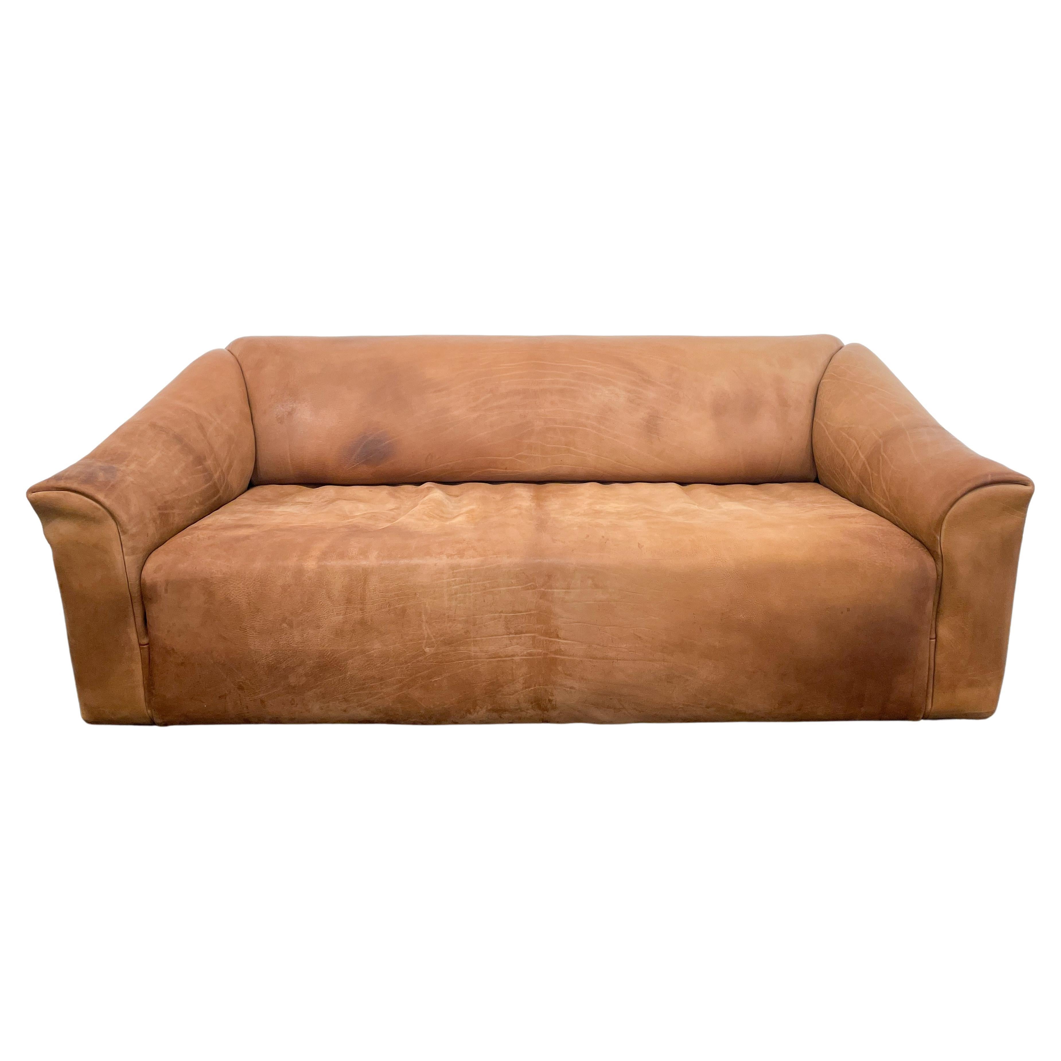 Brown Leather Sofa Model DS47 De Sede, Switzerland, 1970s