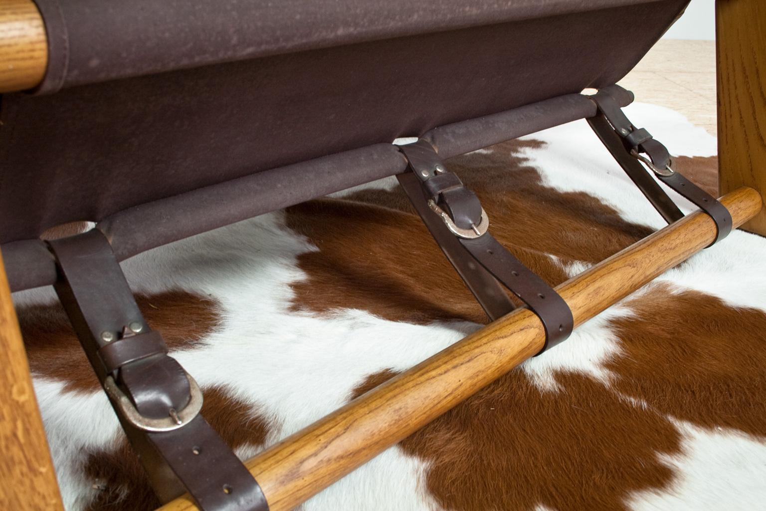 Brown Leather Two-Seat Brutalist Sofa by Gerard Van Den Berg, Montis, 1970s In Good Condition In Beek en Donk, NL