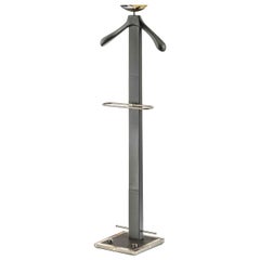 Brown Leather Valet Stand