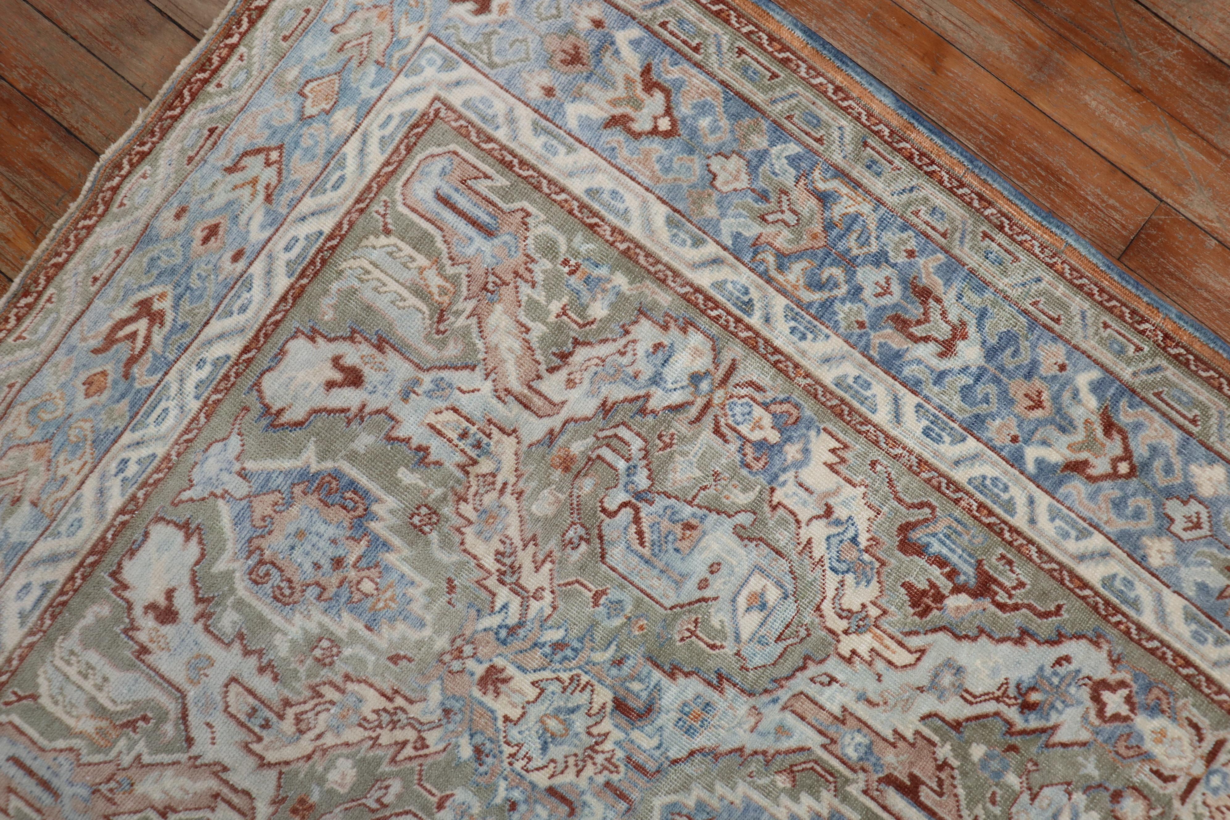 Brown Light Rust Antique Scatter Size Perserteppich (Wiener Secession) im Angebot