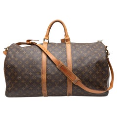 Sac Brown Louis Vuitton 1989 Keepall Bandouliere 45