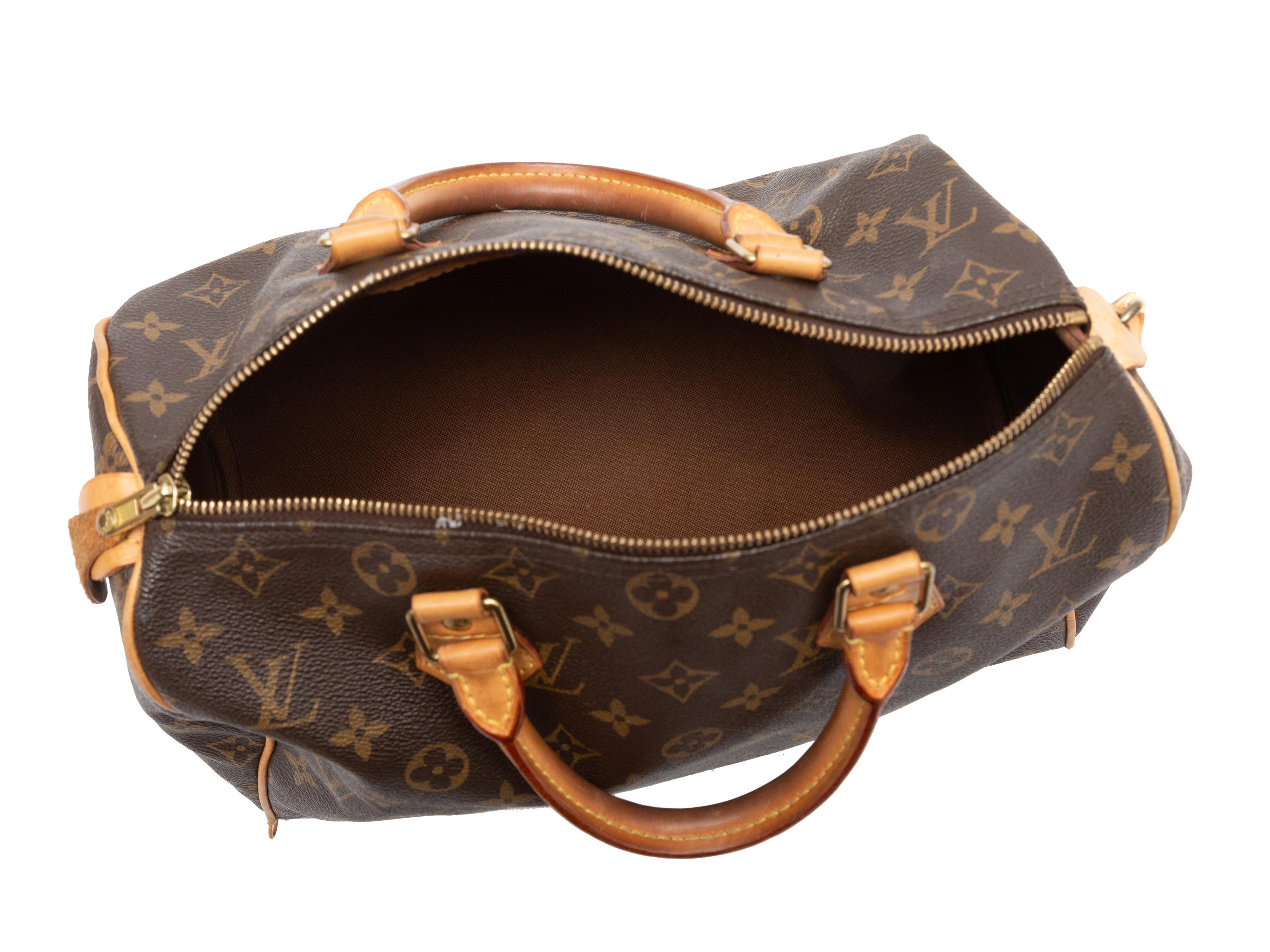 Brown Louis Vuitton 2008 Monogram Speedy 25 Bag In Good Condition In New York, NY