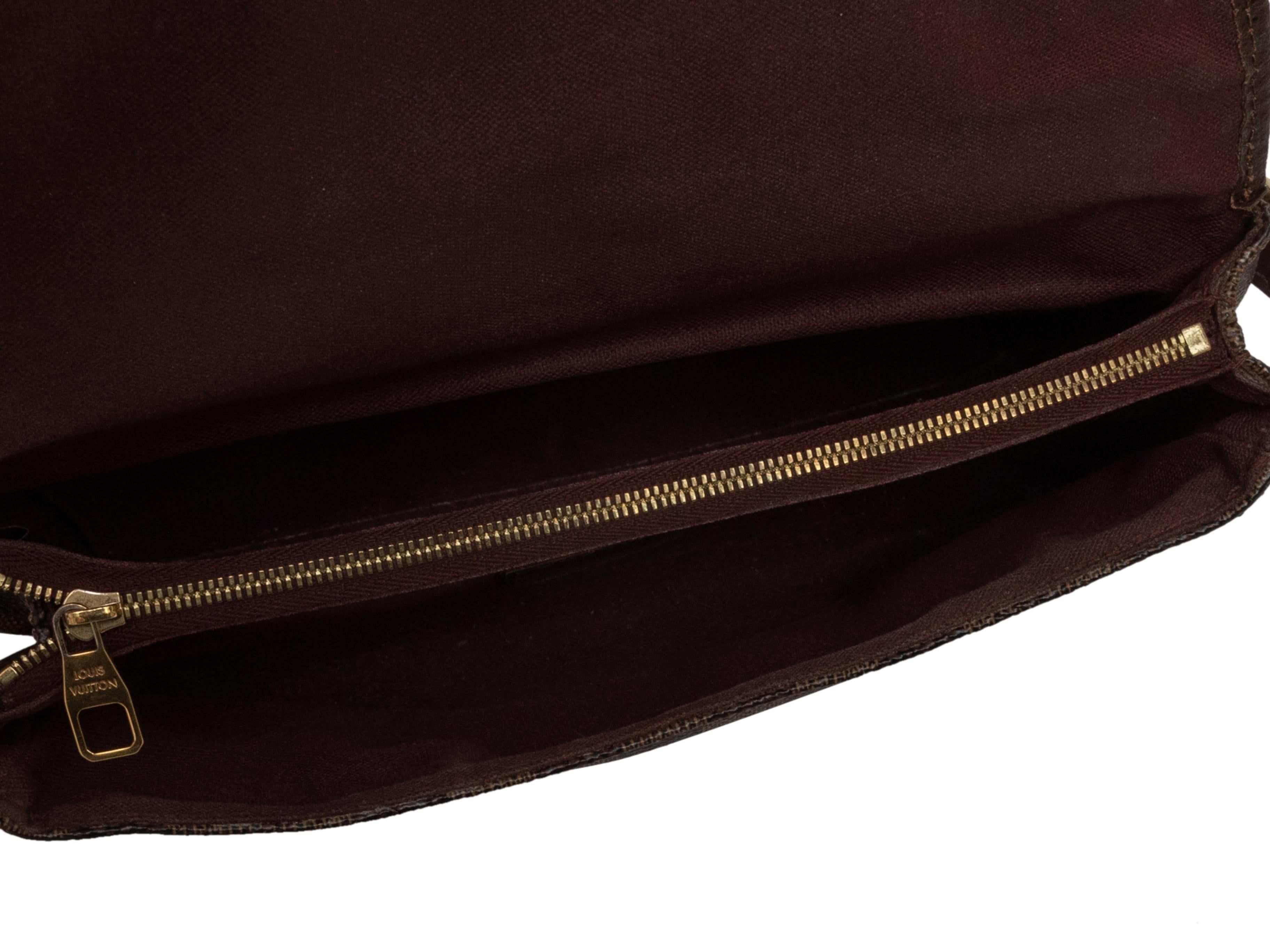 Black Brown Louis Vuitton Damier Ebene Hoxton PM Crossbody Bag For Sale