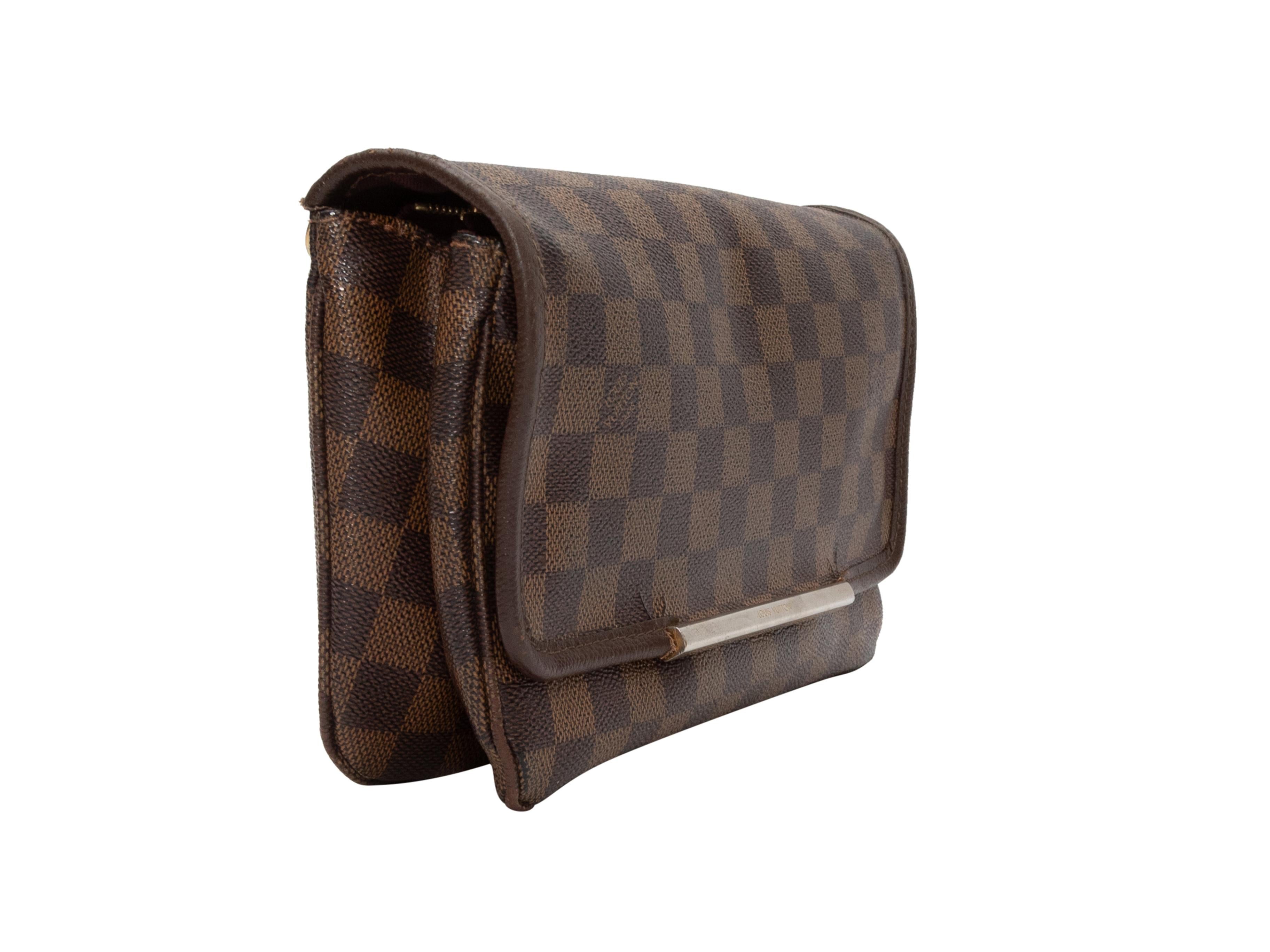 Women's Brown Louis Vuitton Damier Ebene Hoxton PM Crossbody Bag For Sale