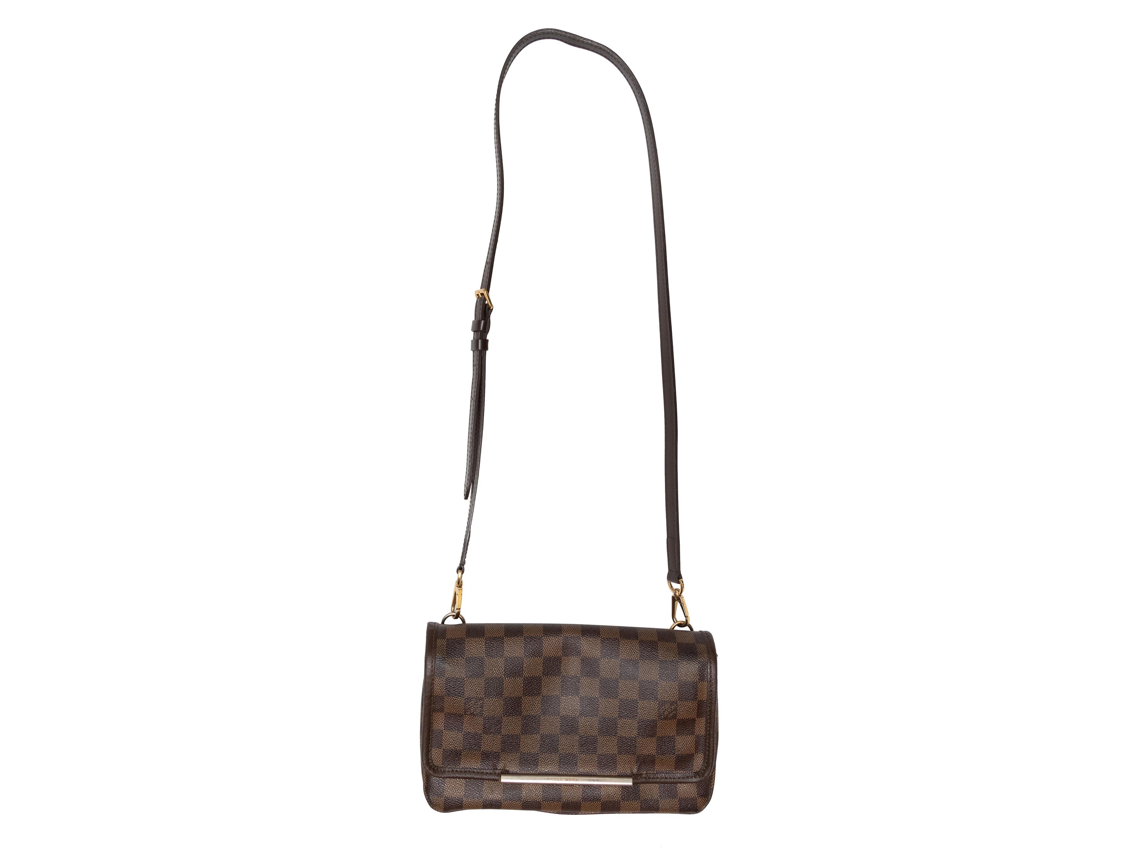 Brown Louis Vuitton Damier Ebene Hoxton PM Crossbody Bag For Sale 2