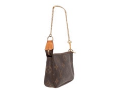 Brown Louis Vuitton Mini Pochette Shoulder Bag
