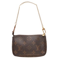 Brown Louis Vuitton Mini Pochette Shoulder Bag