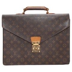 Brown Louis Vuitton Monogram Briefcase