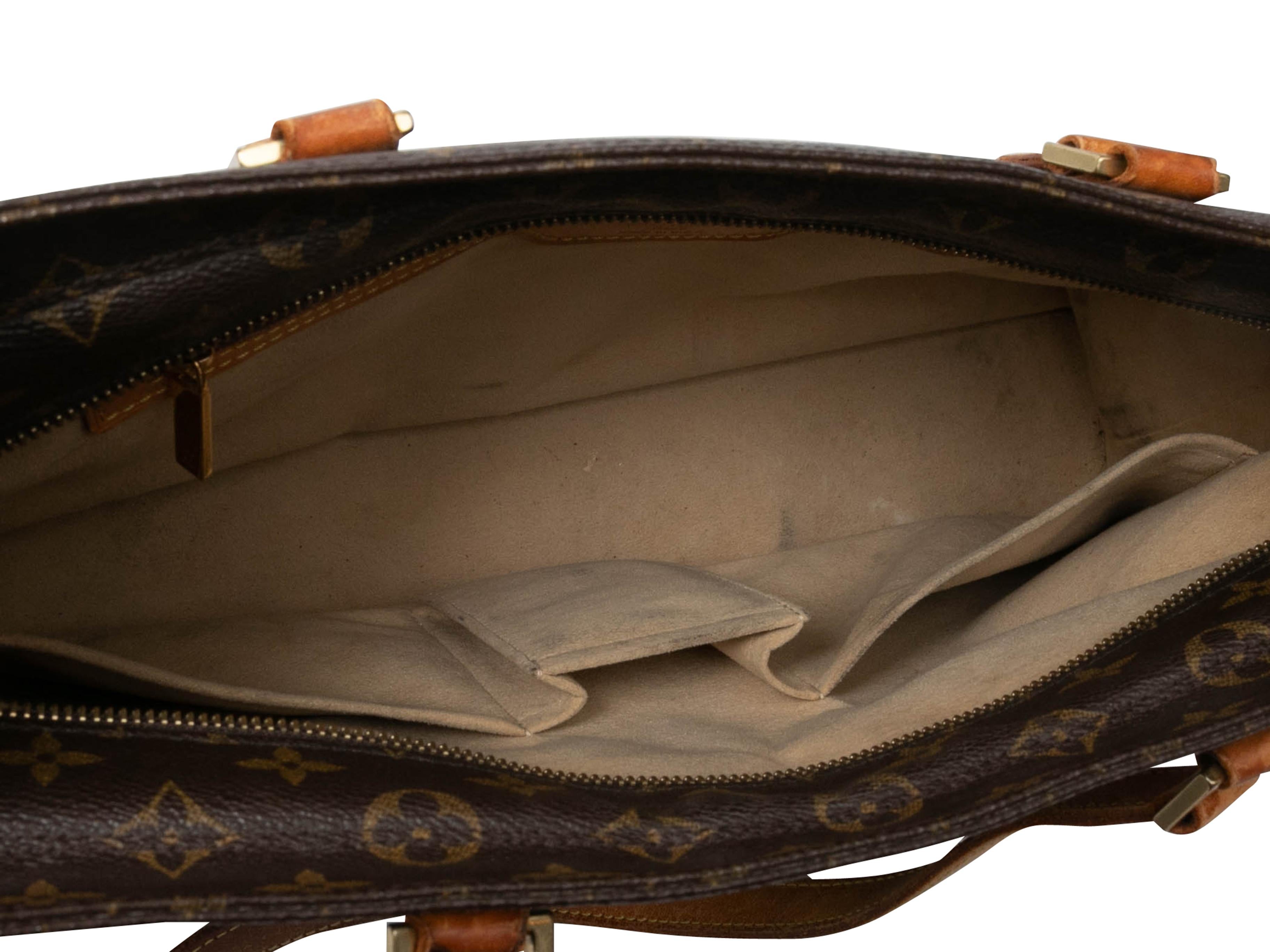 Braune Louis Vuitton Monogramm Cabas-Tasche im Zustand „Gut“ im Angebot in New York, NY