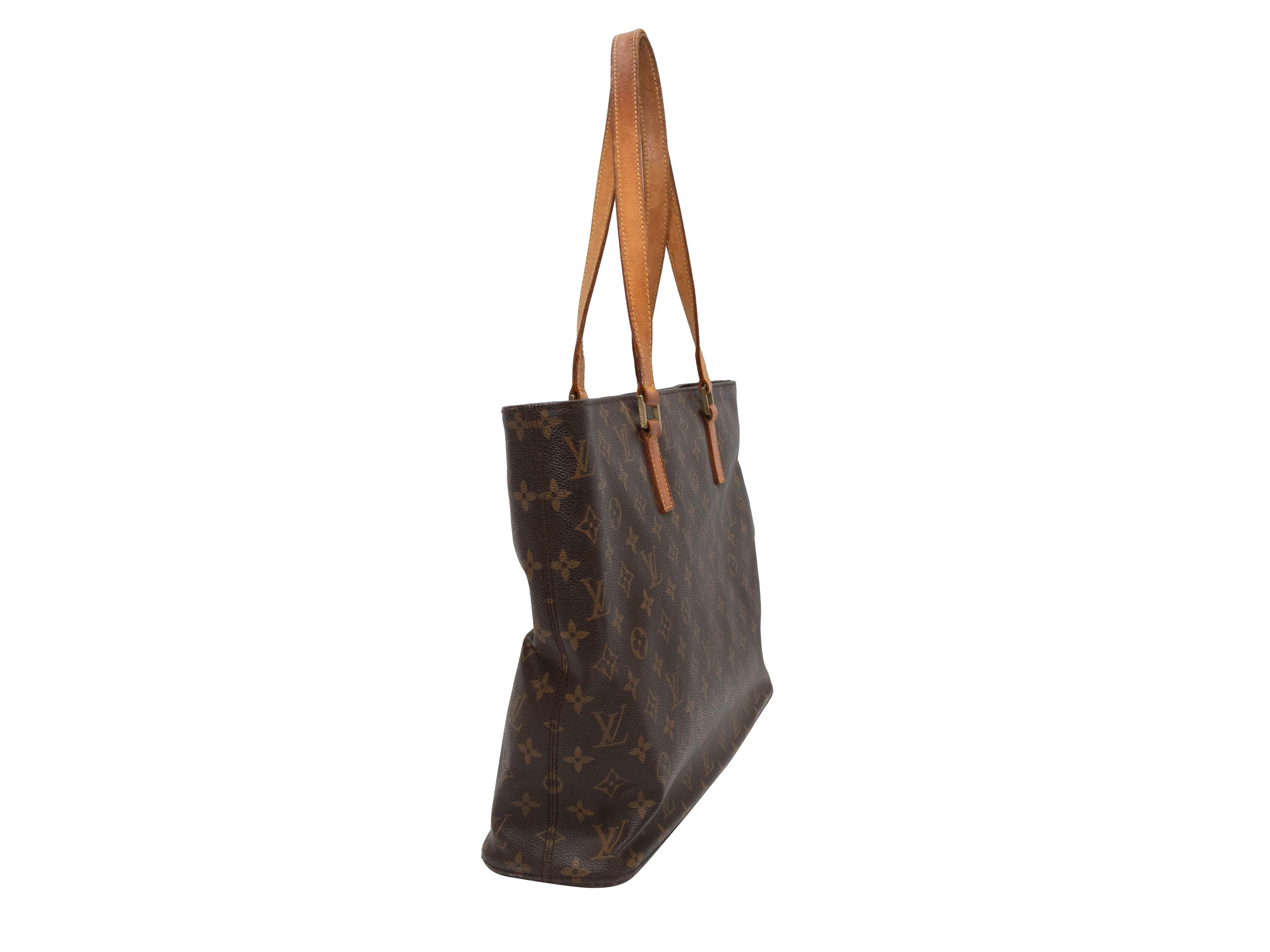 Braune Louis Vuitton Monogramm Cabas-Tasche im Angebot 1