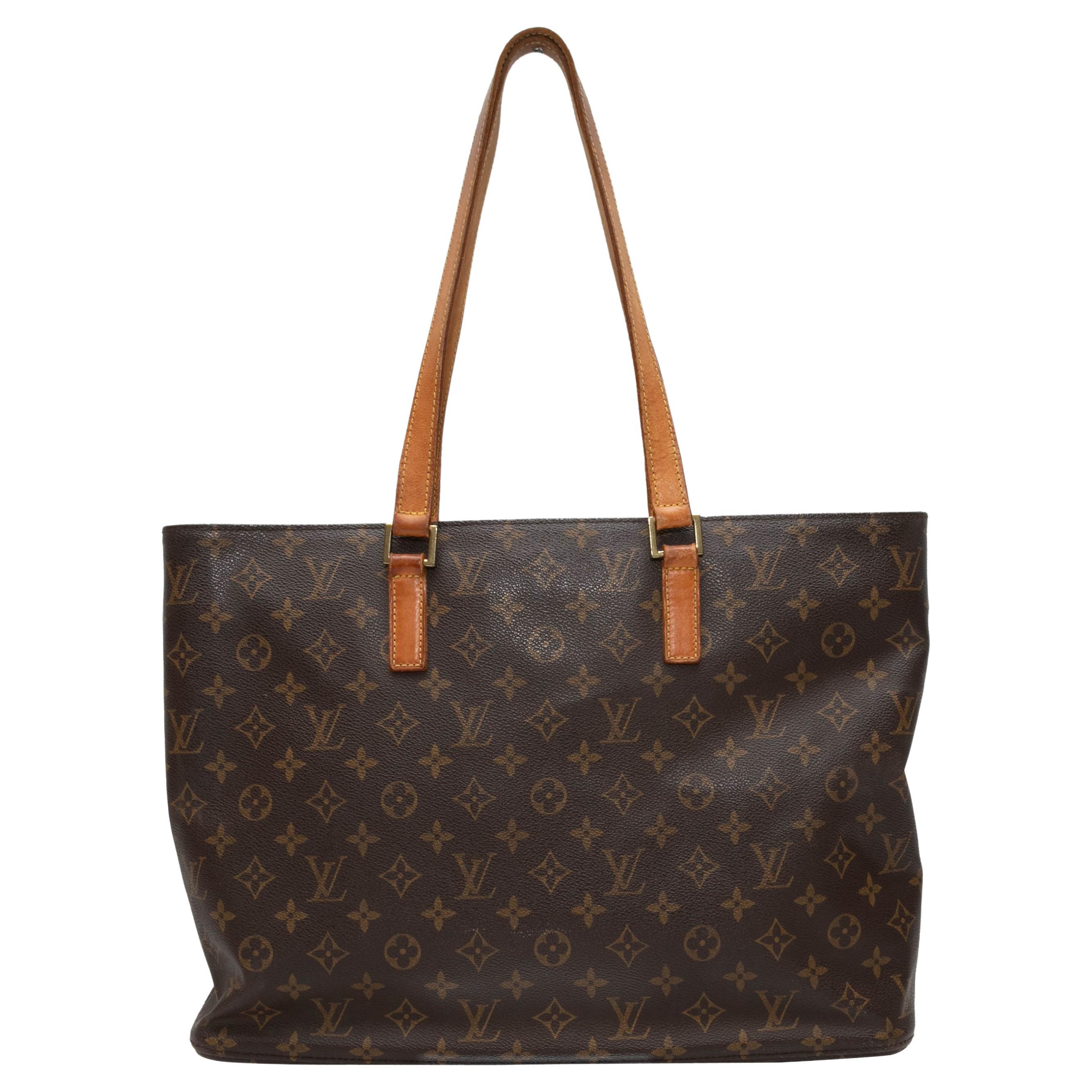 Braune Louis Vuitton Monogramm Cabas-Tasche im Angebot