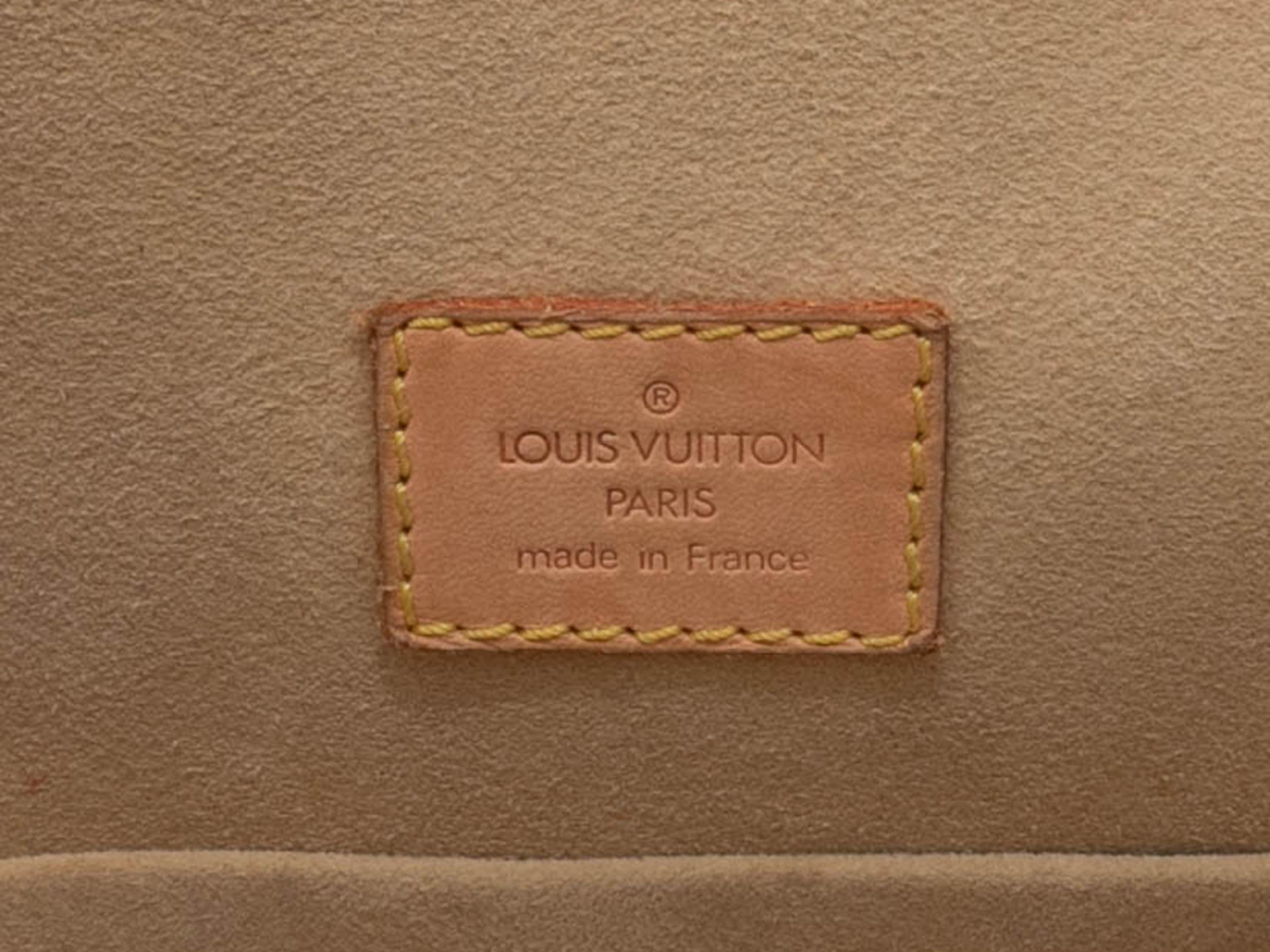 Brown Louis Vuitton Monogram Hudson PM Bag In Good Condition For Sale In New York, NY