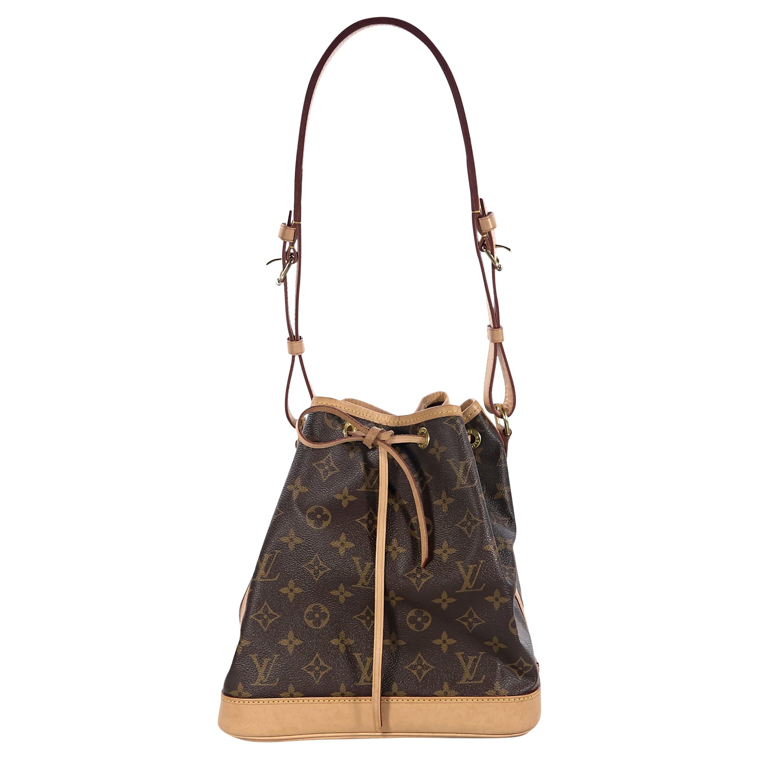 Brown Louis Vuitton Monogram Noe Bucket Bag