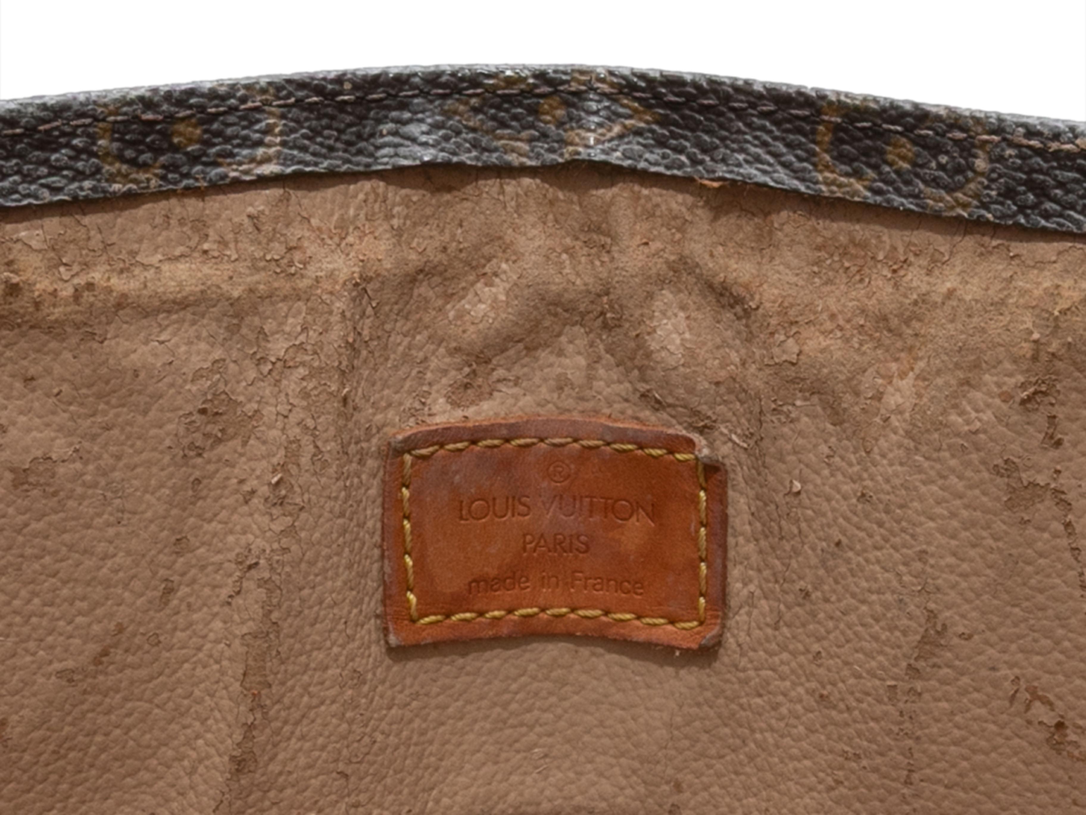 Brown Louis Vuitton Monogram Sac Plat Bag In Fair Condition In New York, NY