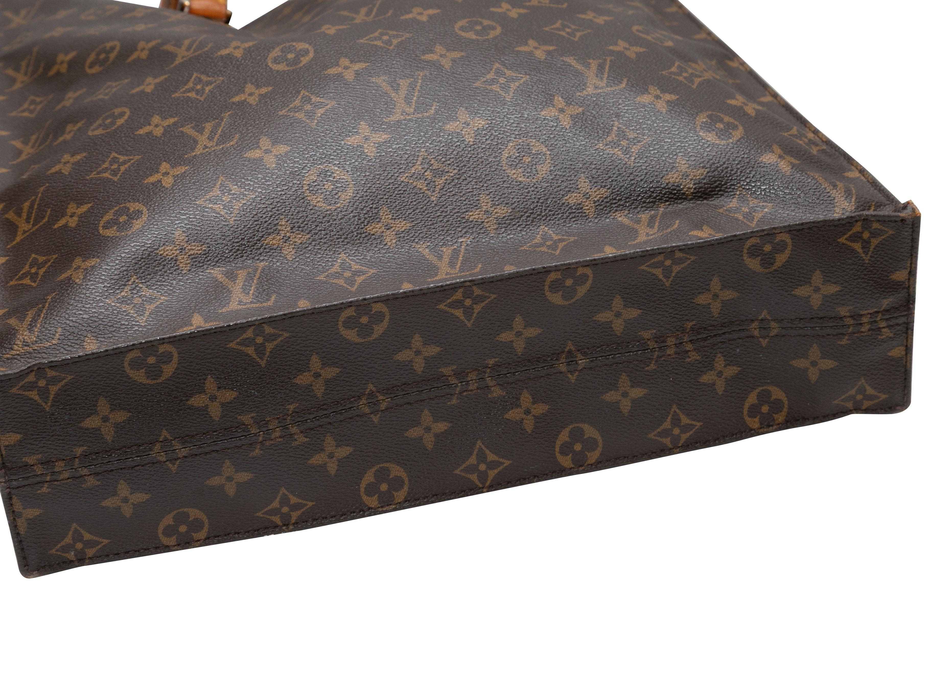 Brown Louis Vuitton Monogram Sac Plat Bag 1