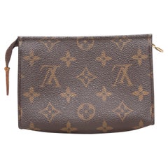 Brown Louis Vuitton Small Monogram Zip Pouch