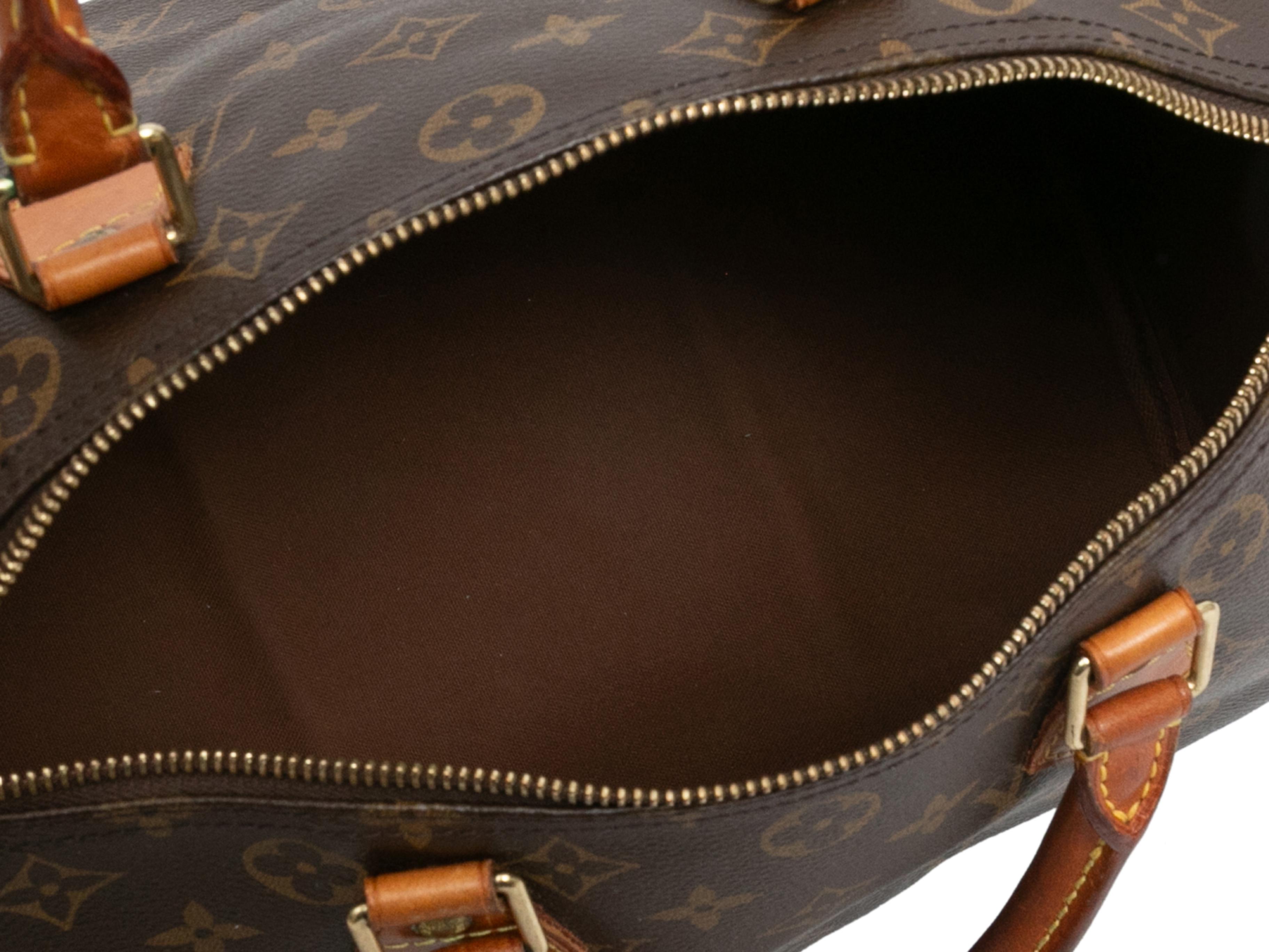 Brown Louis Vuitton Speedy 30 Handbag In Good Condition For Sale In New York, NY