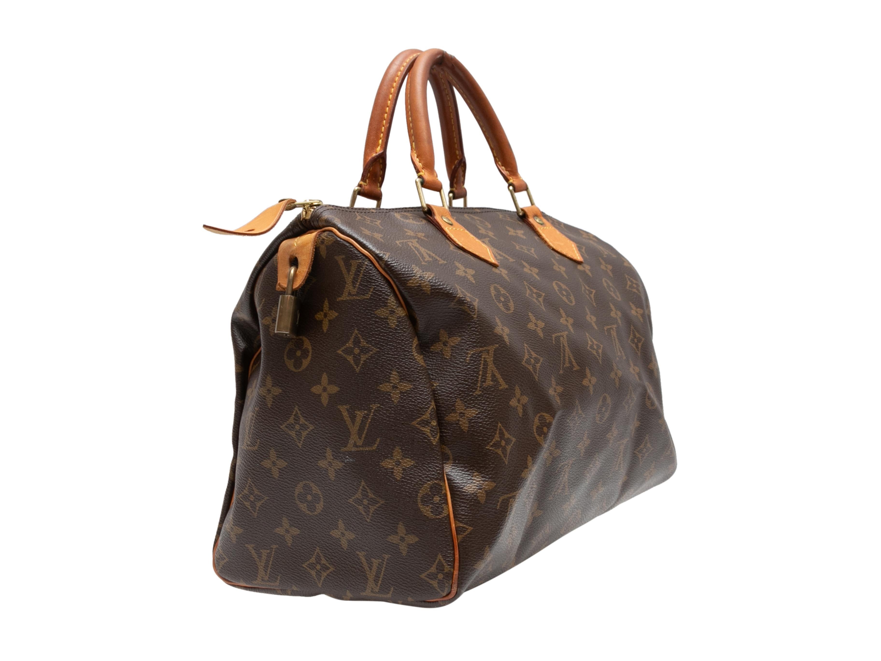 Women's Brown Louis Vuitton Speedy 30 Handbag For Sale