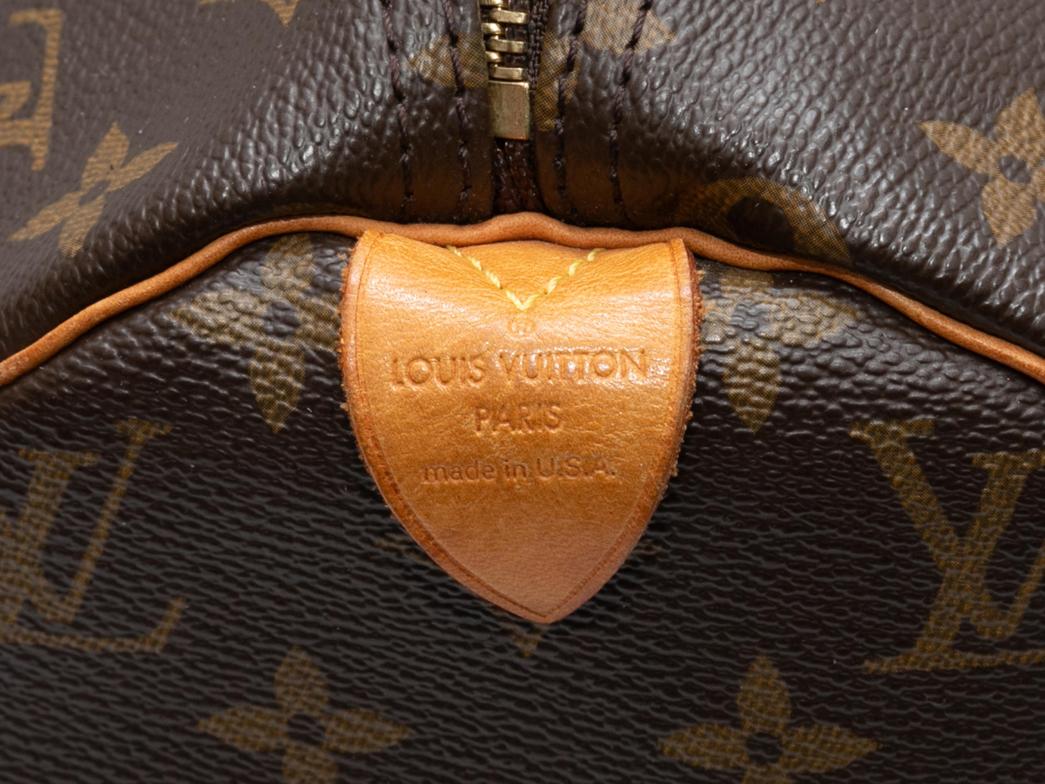 Brown Louis Vuitton Speedy 30 Handbag 3