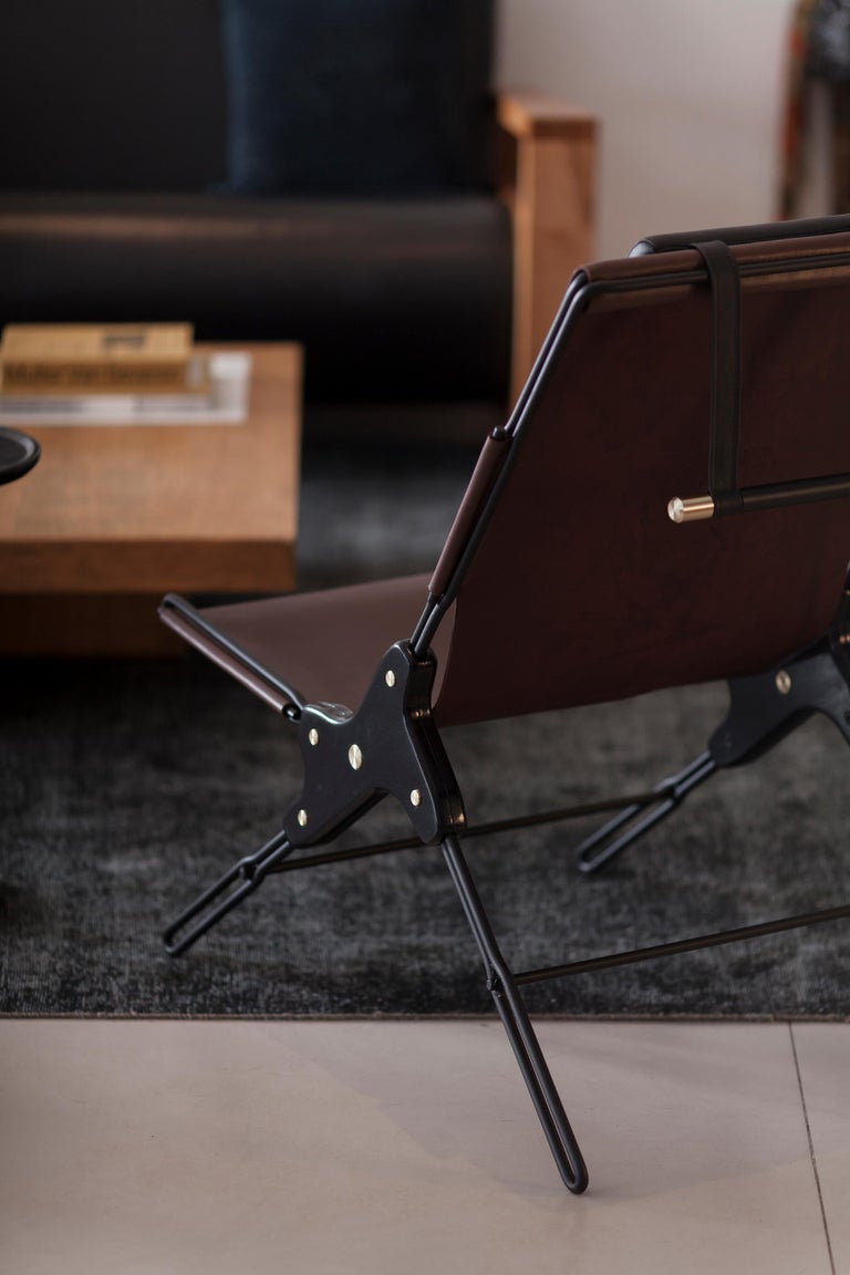 Brown Lounge Chair by Estudio Andean For Sale at 1stDibs