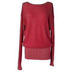 Maglione marrone in lurex ALEXANDRE VAUTHIER