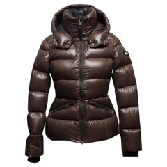 Piumino con cappuccio marrone Mackage taglia US S