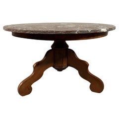 Retro Brown Marble Coffee Table