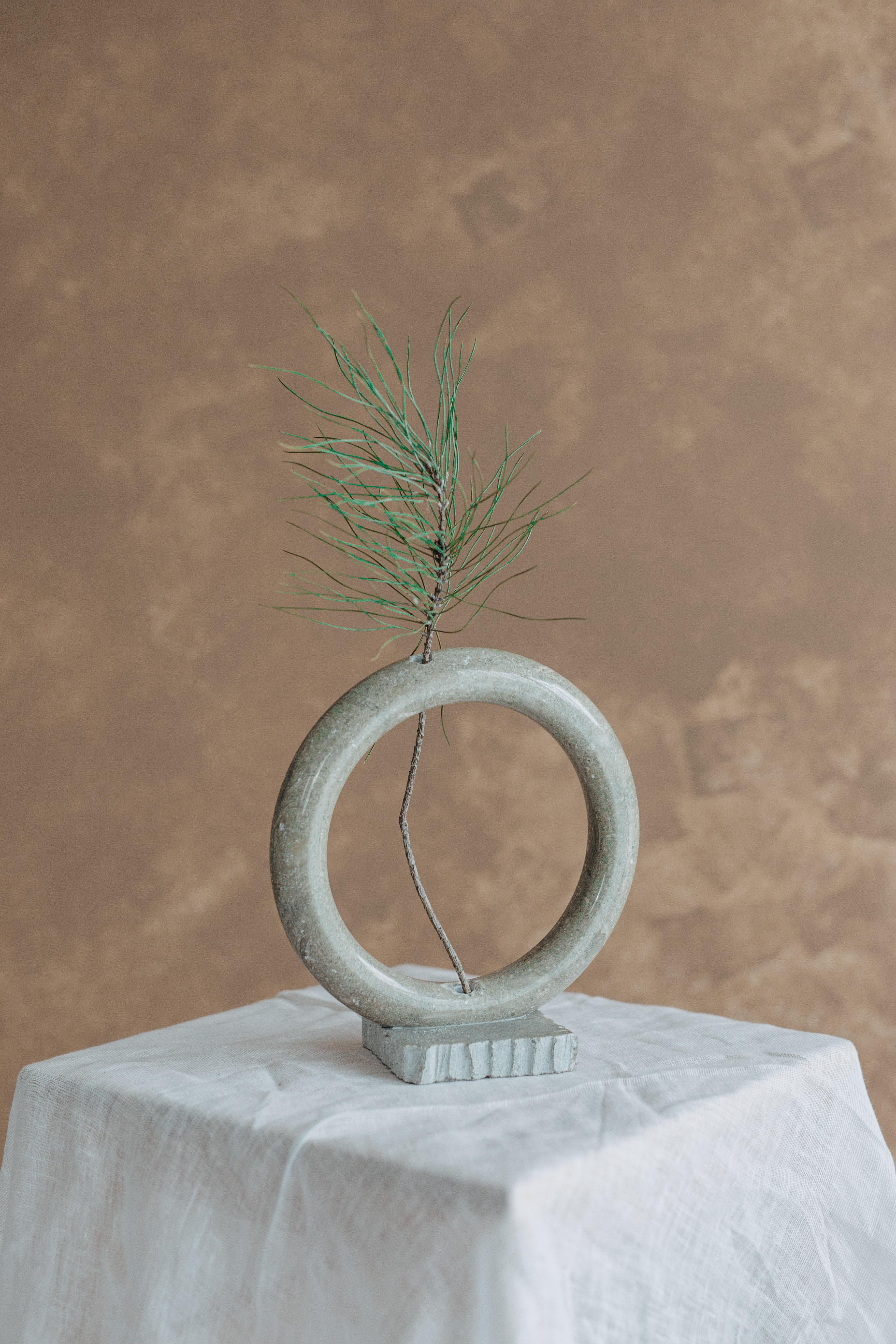 Contemporary Brown Marble Mon Vase by Studio Laf For Sale