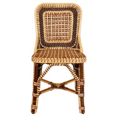 Brauner Marshan Rattan Beistellstuhl von Creel and Gow