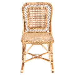 Brown Marshan Rattan Side Chair by Creel and Gow
