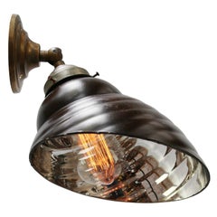 Brown Mercury Glass Retro Industrial Brass Scones Wall Lamps