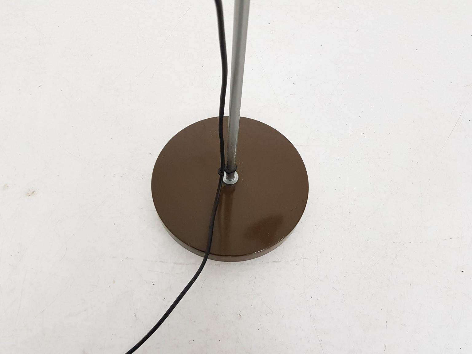 Brown Metal Adjustable Floor Lamp by Anvia Attribute, Hoogervorst, Dutch Design 5