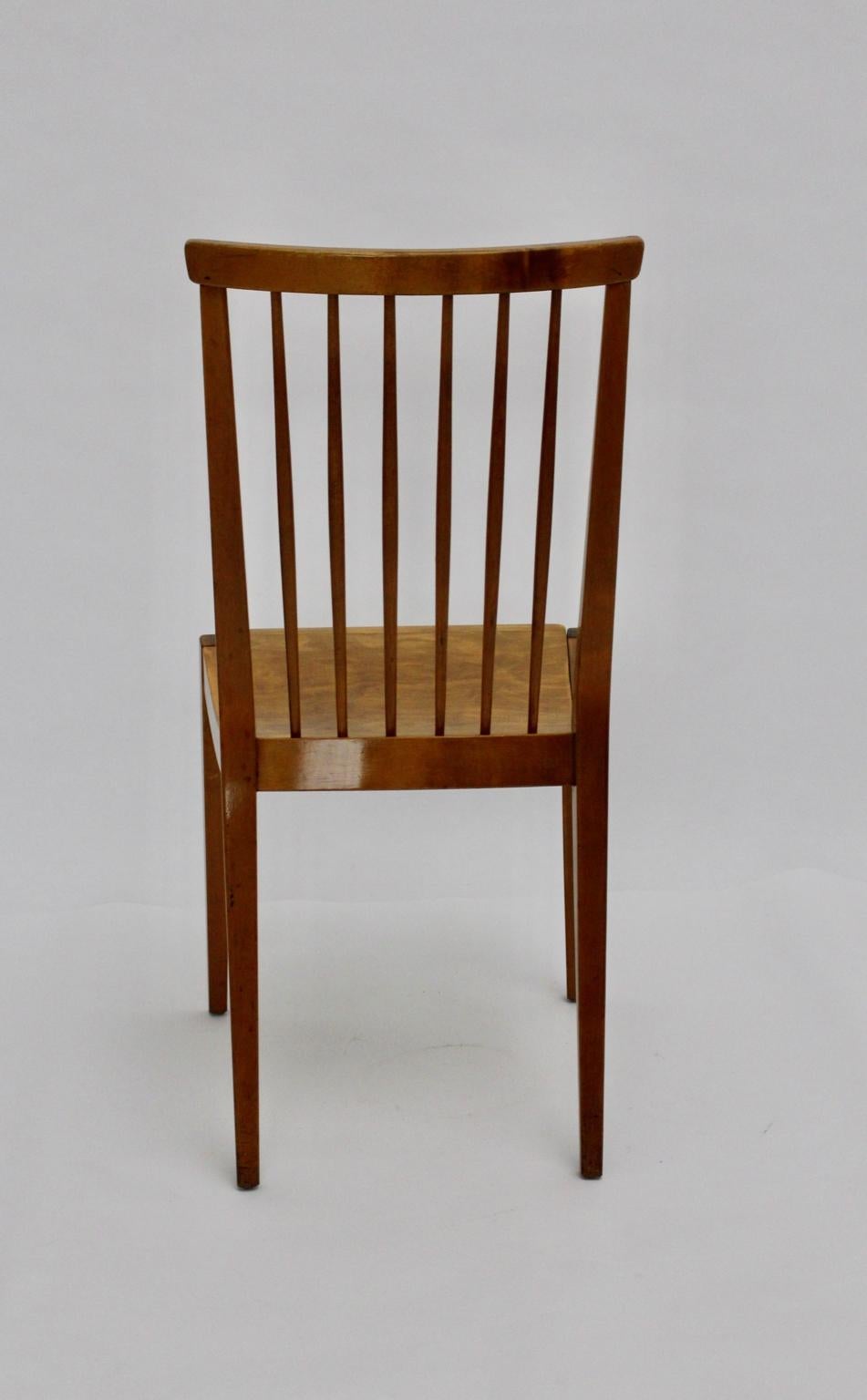 20th Century Brown Mid-Century Modern Maple Tree Chair by Otto Niedermoser for Thonet For Sale