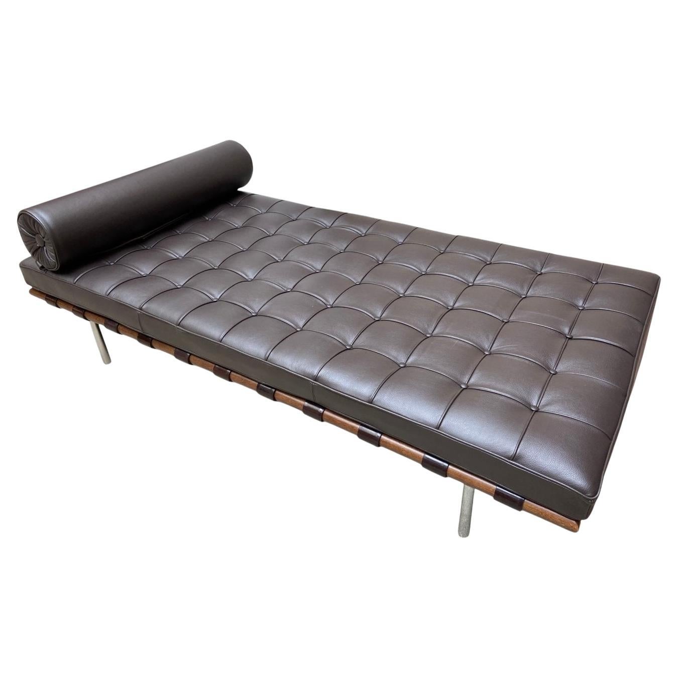 Brown Mies van der Rohe Knoll Barcelona Daybed