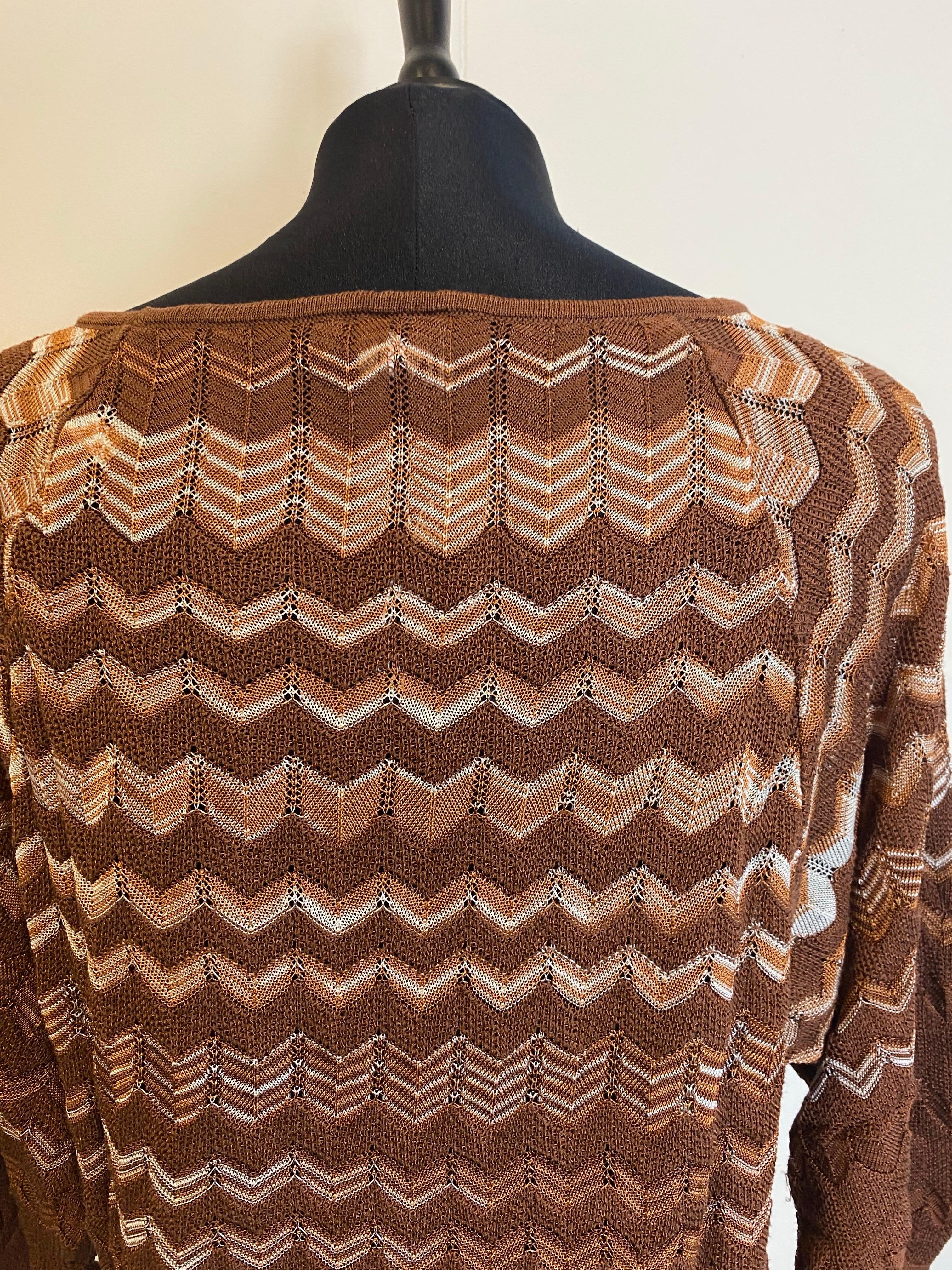 Jersey Missoni marrón. en venta 1